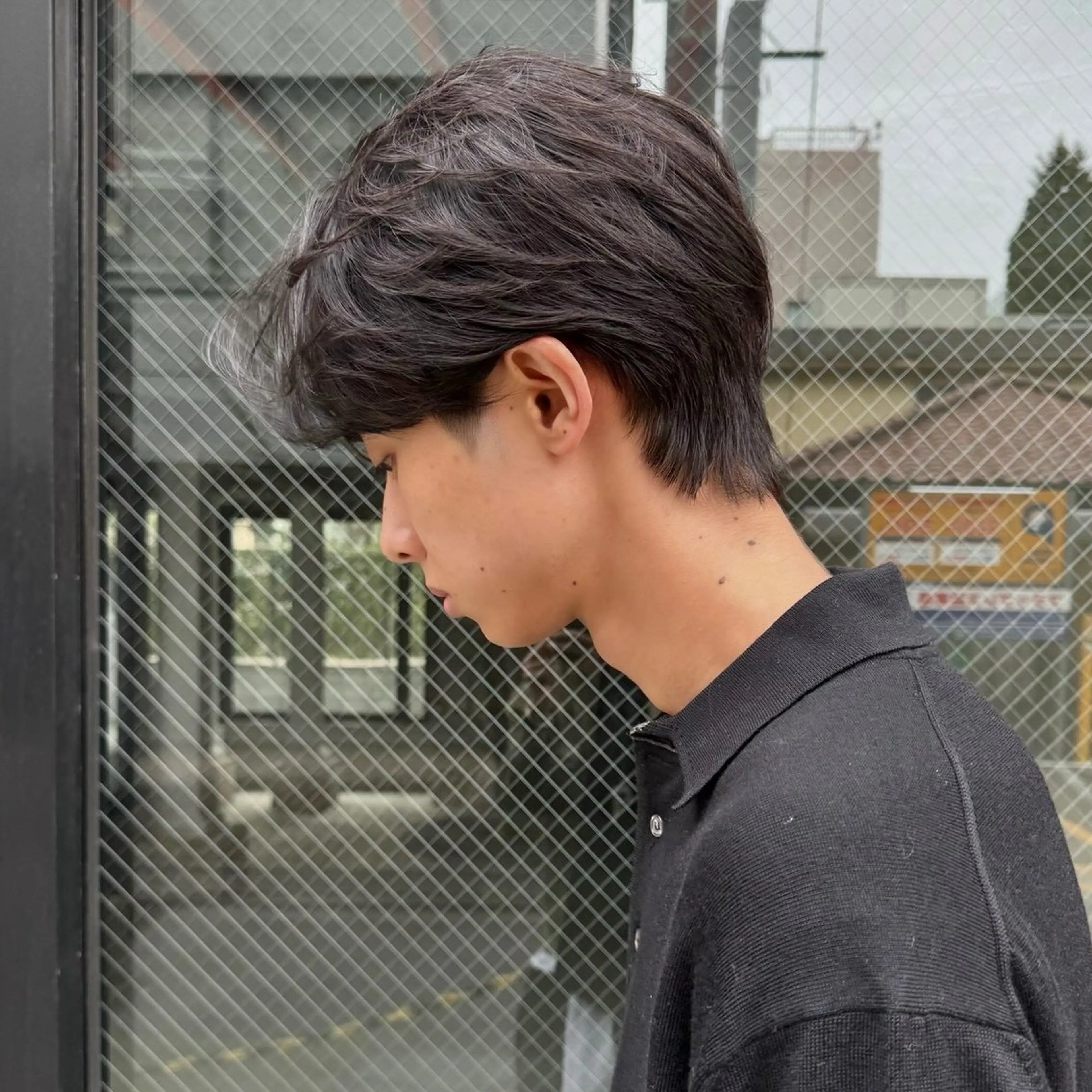 ショート メンズ センターパート メンズショート ショートヘア モモセ ユメトのヘアスタイル