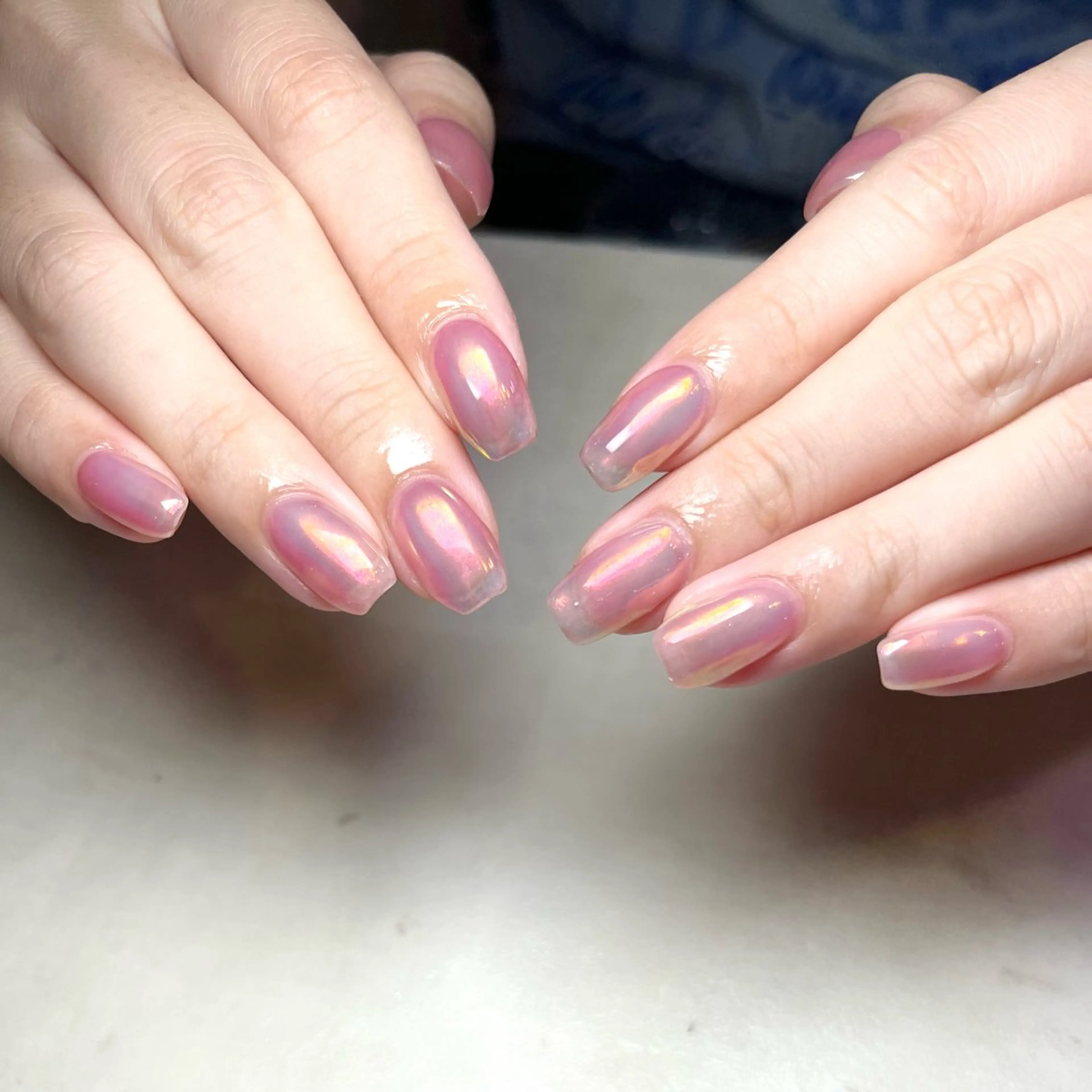ネイル ミラーネイル ワンカラーネイル 🌻Sunrich Fuka🌻のネイルデザイン