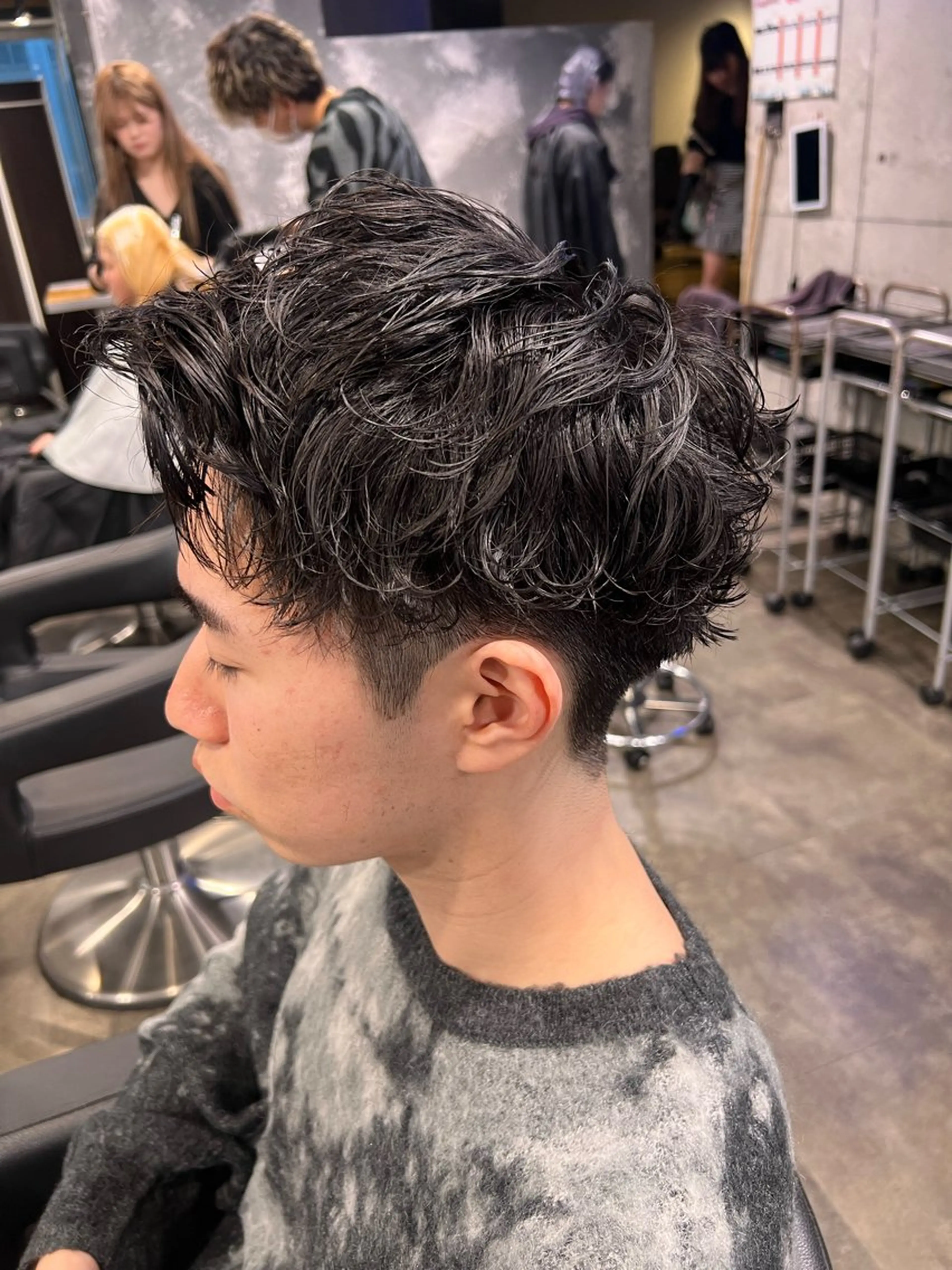 ショート カラー パーマ ヘアアレンジ メンズ キッズ 🔷横浜1のパーマ 職人🔷将太郎のヘアスタイル