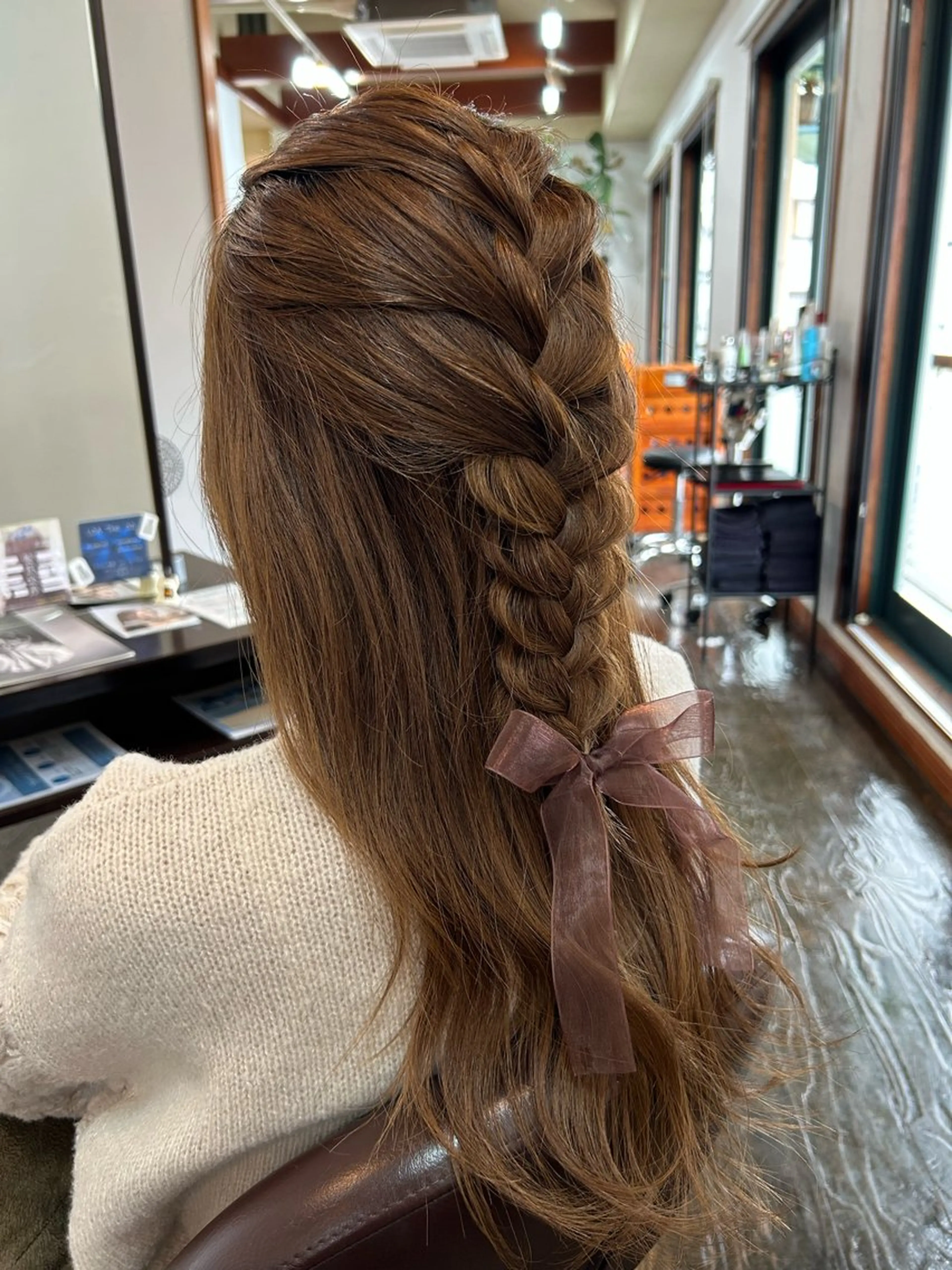 ヘアアレンジ ハーフアップ 坂本 瑞季 🤍 髪質改善のヘアスタイル