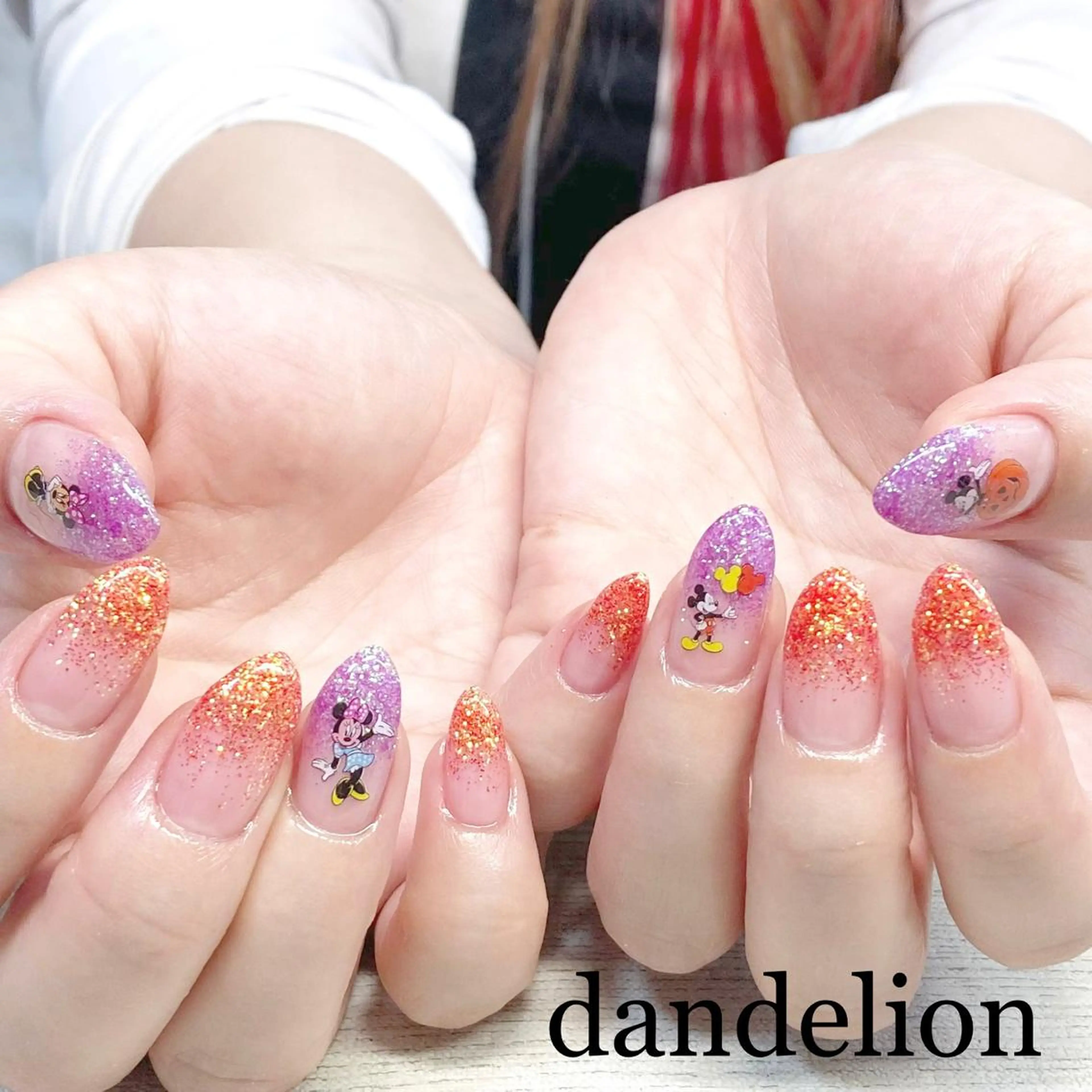 ネイル ハンドネイル ハンドケア dandelion ダンデライオンのネイルデザイン