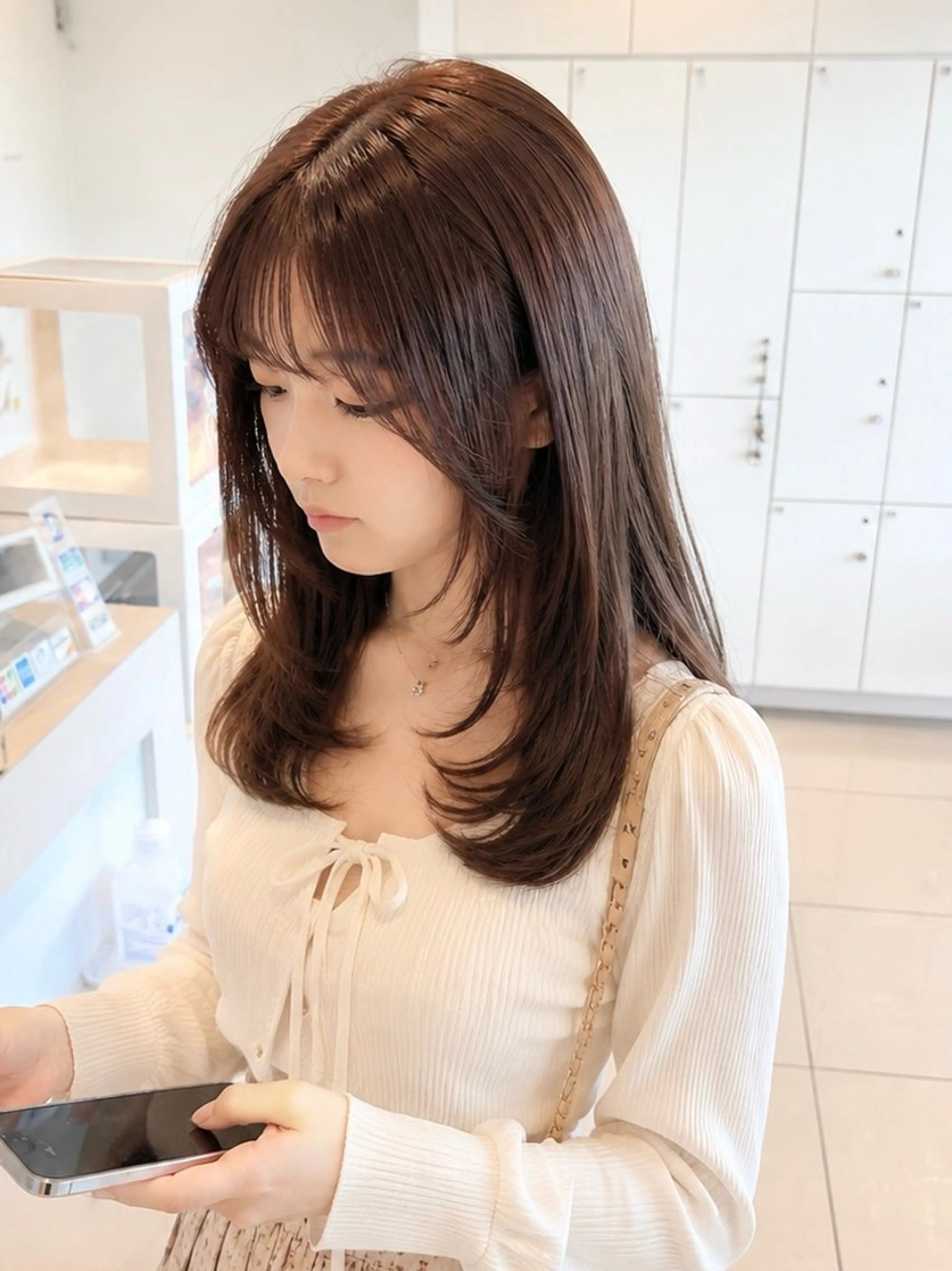 セミロング カット 金子 直樹のヘアスタイル