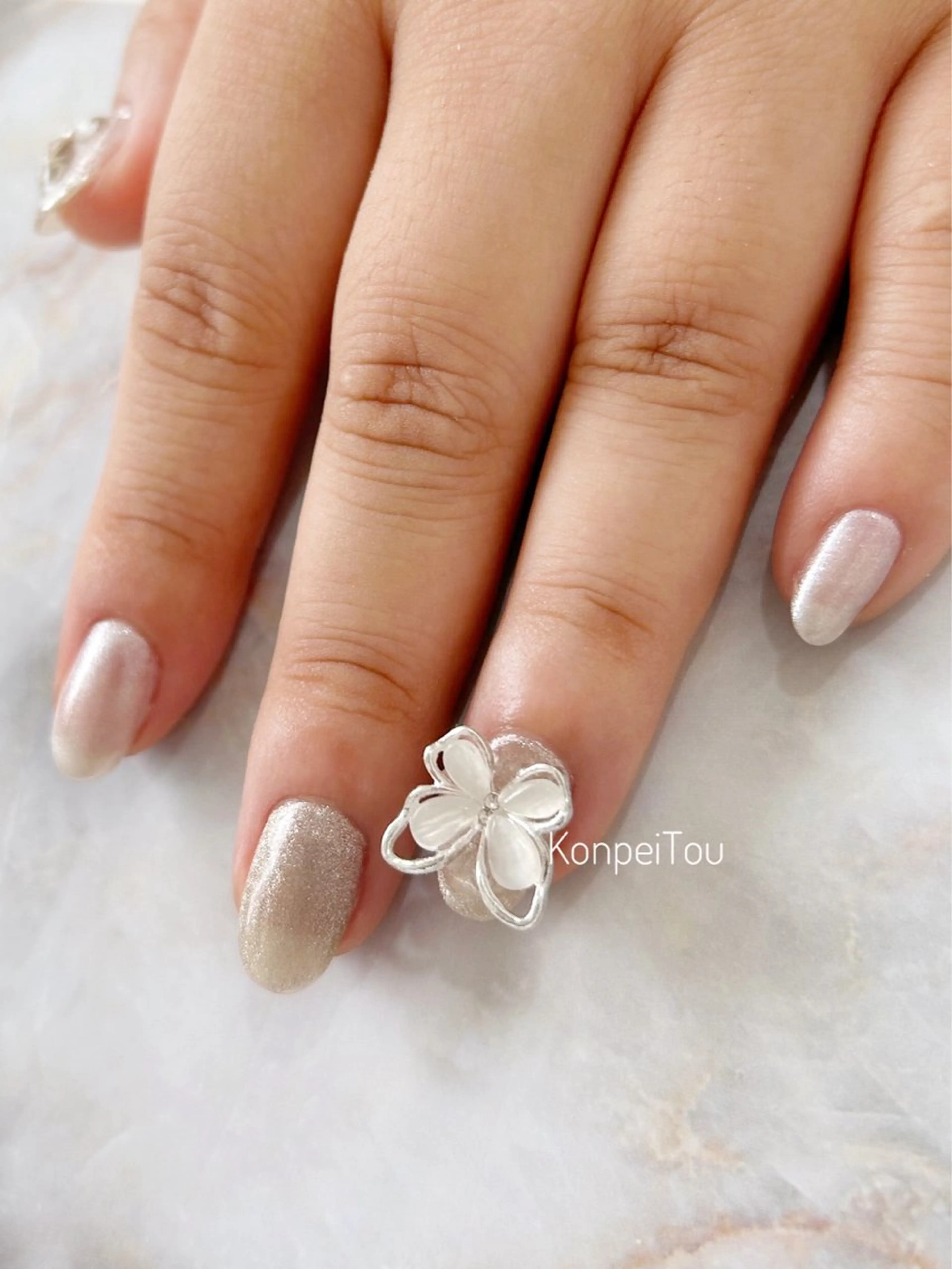 ネイル ハンドネイル おうちのネイルサロン konpeiTou〜こんぺいとう〜所属・おうちのネイルサロン KonpeiTouのネイルデザイン