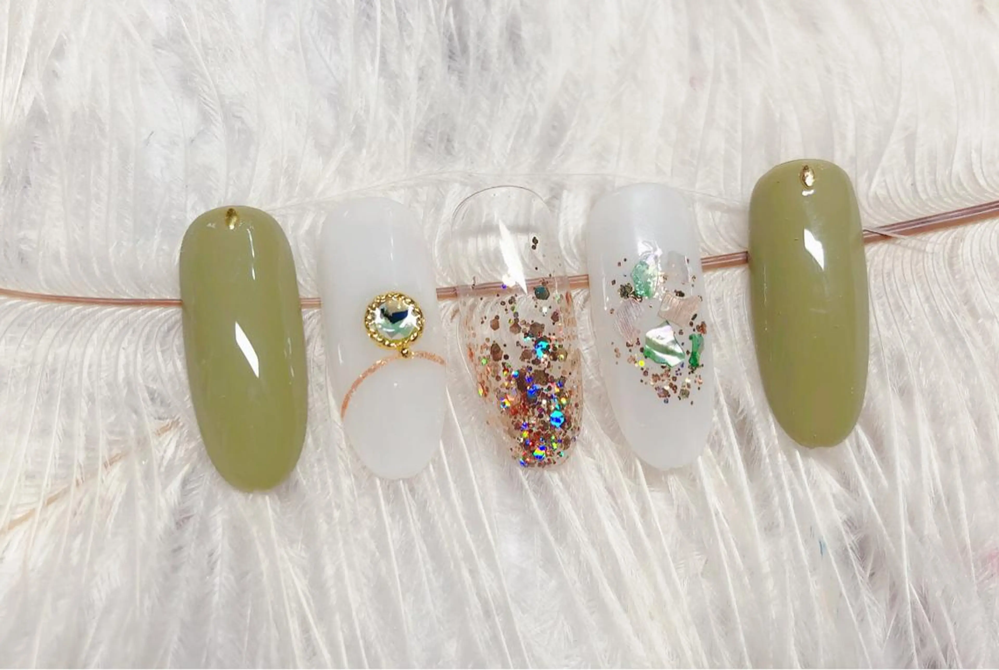 ネイル ハンドネイル マジック ミラーのネイルデザイン