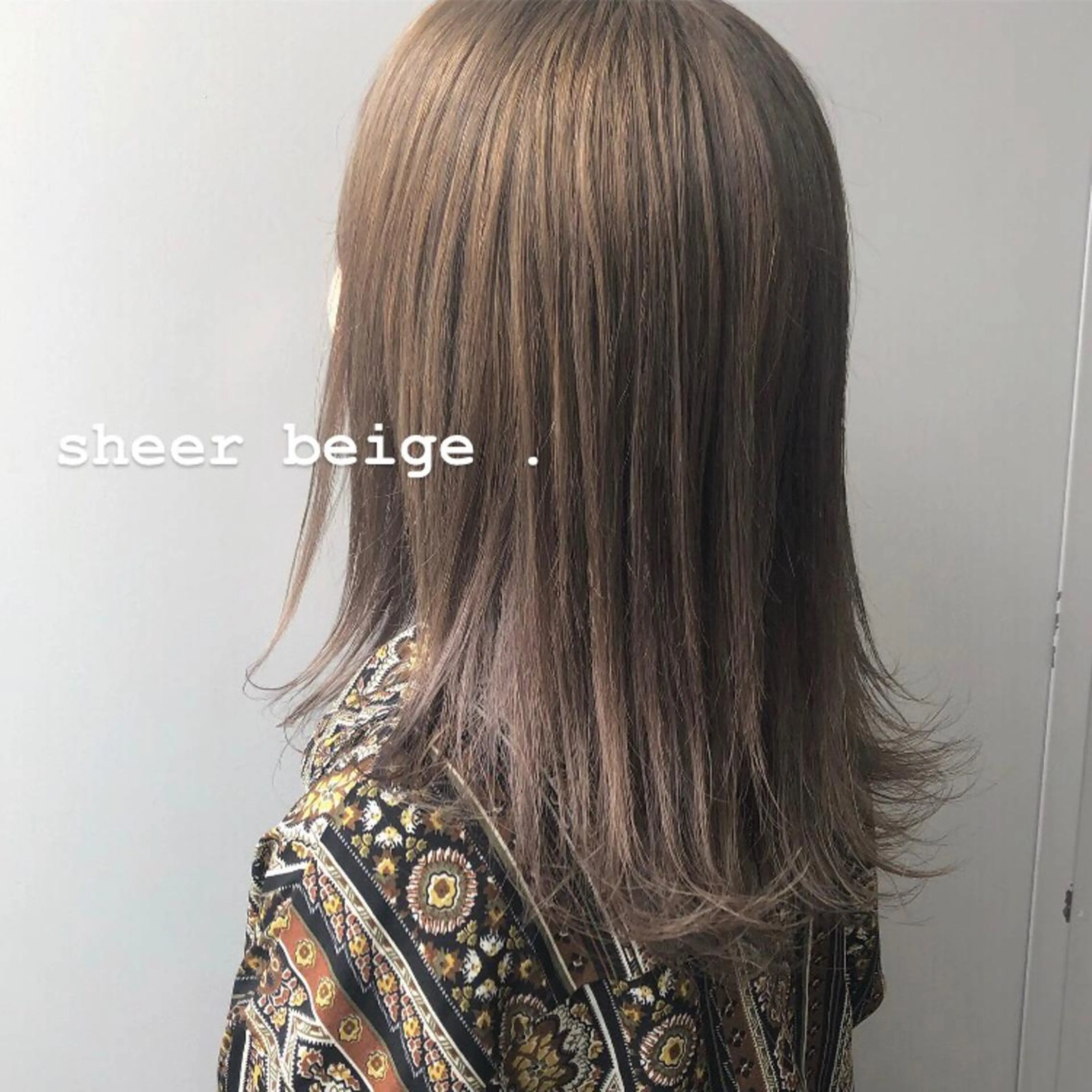 セミロング カラー ヘアアレンジ ベージュカラー トレンド眉🌈✨ arisaの眉毛・アイブロウイメージ