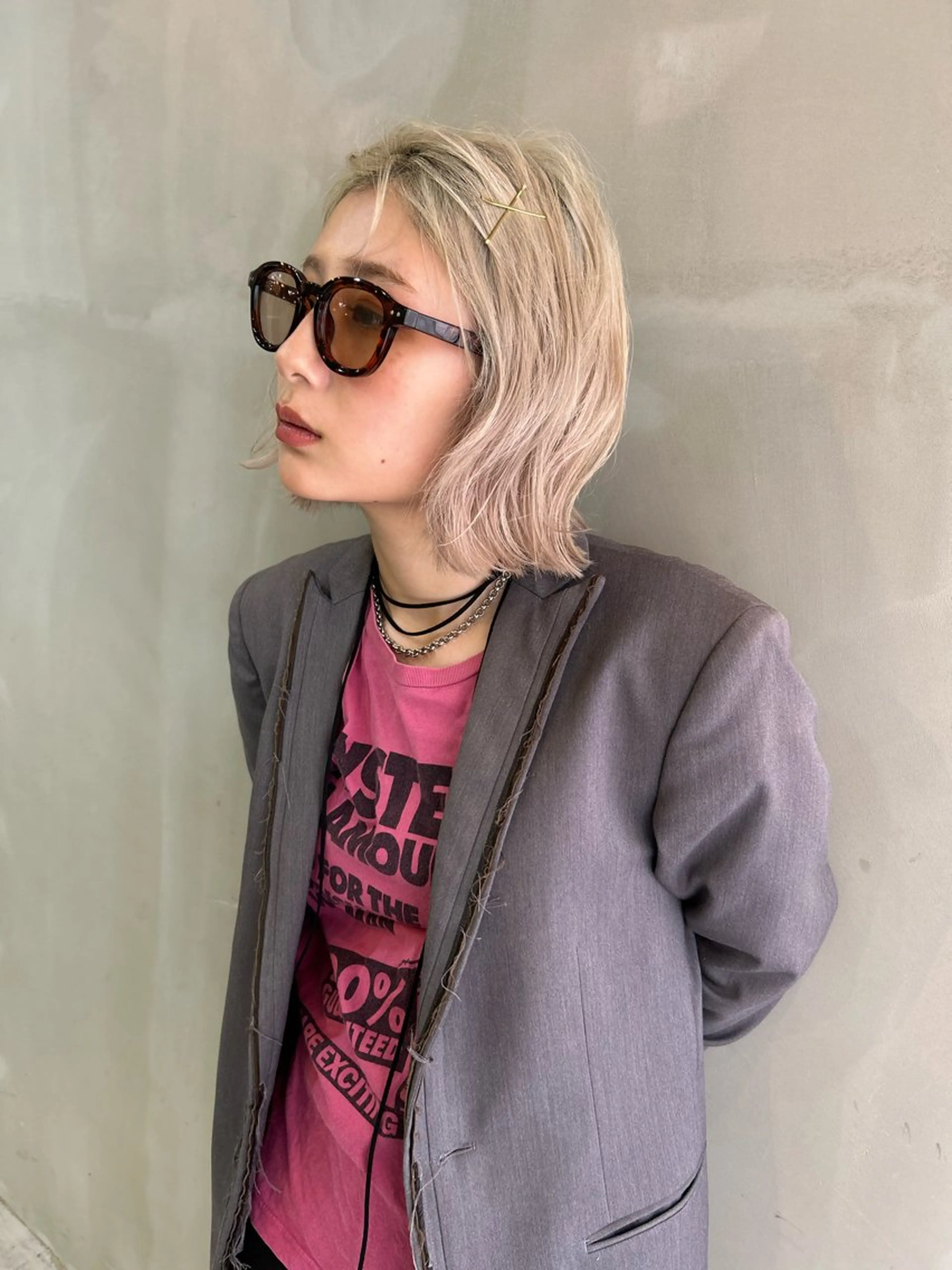 ミディアム ヘアカラー ハイトーン/ブリーチ 🧁soraのヘアスタイル