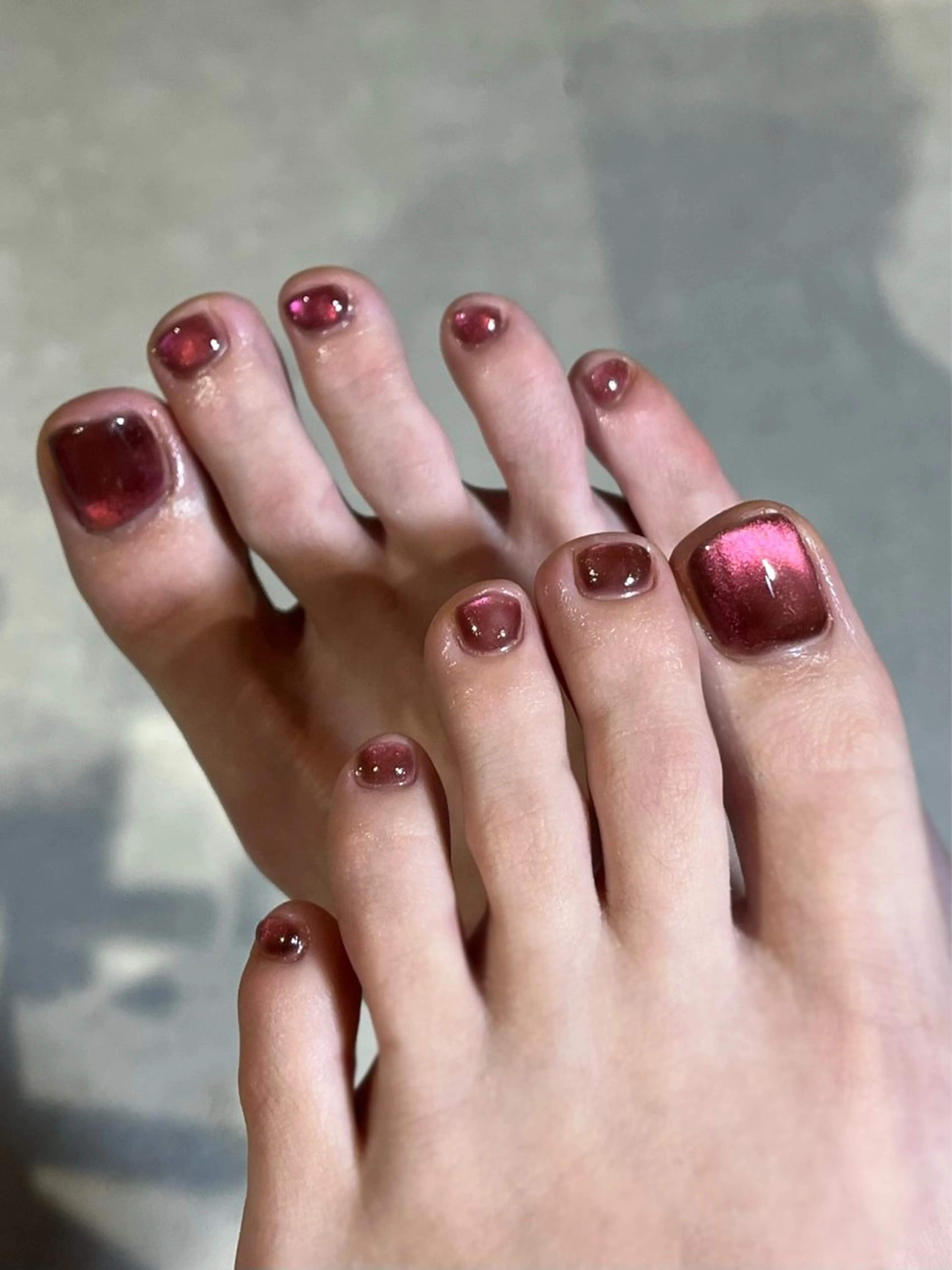 フットネイル【ミラー・マグネット】【当日予約OK🫧】の写真