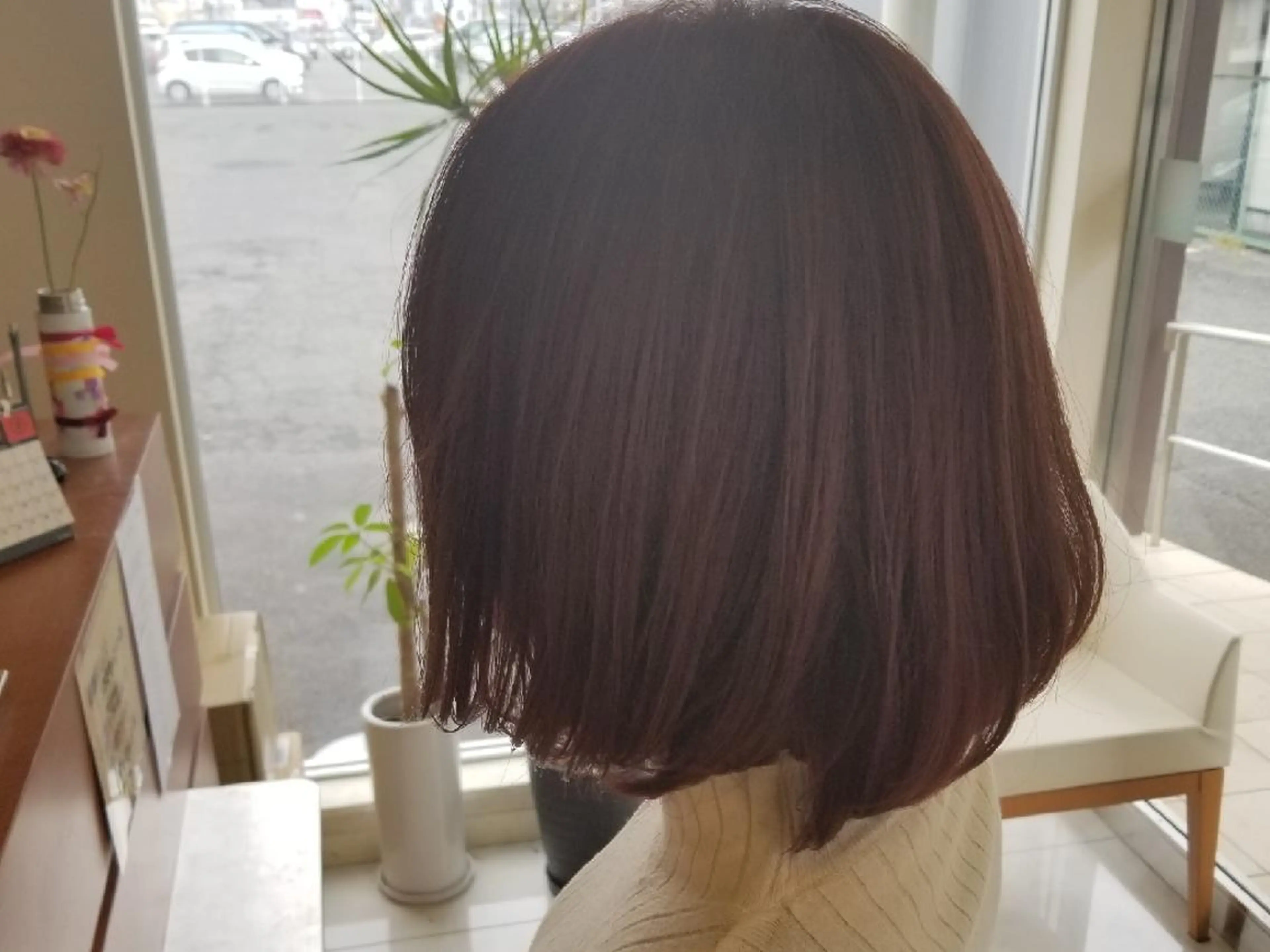 カラー カシス レッドカラー ヘアカラー SALOWIN栄 高須大貴のヘアスタイル