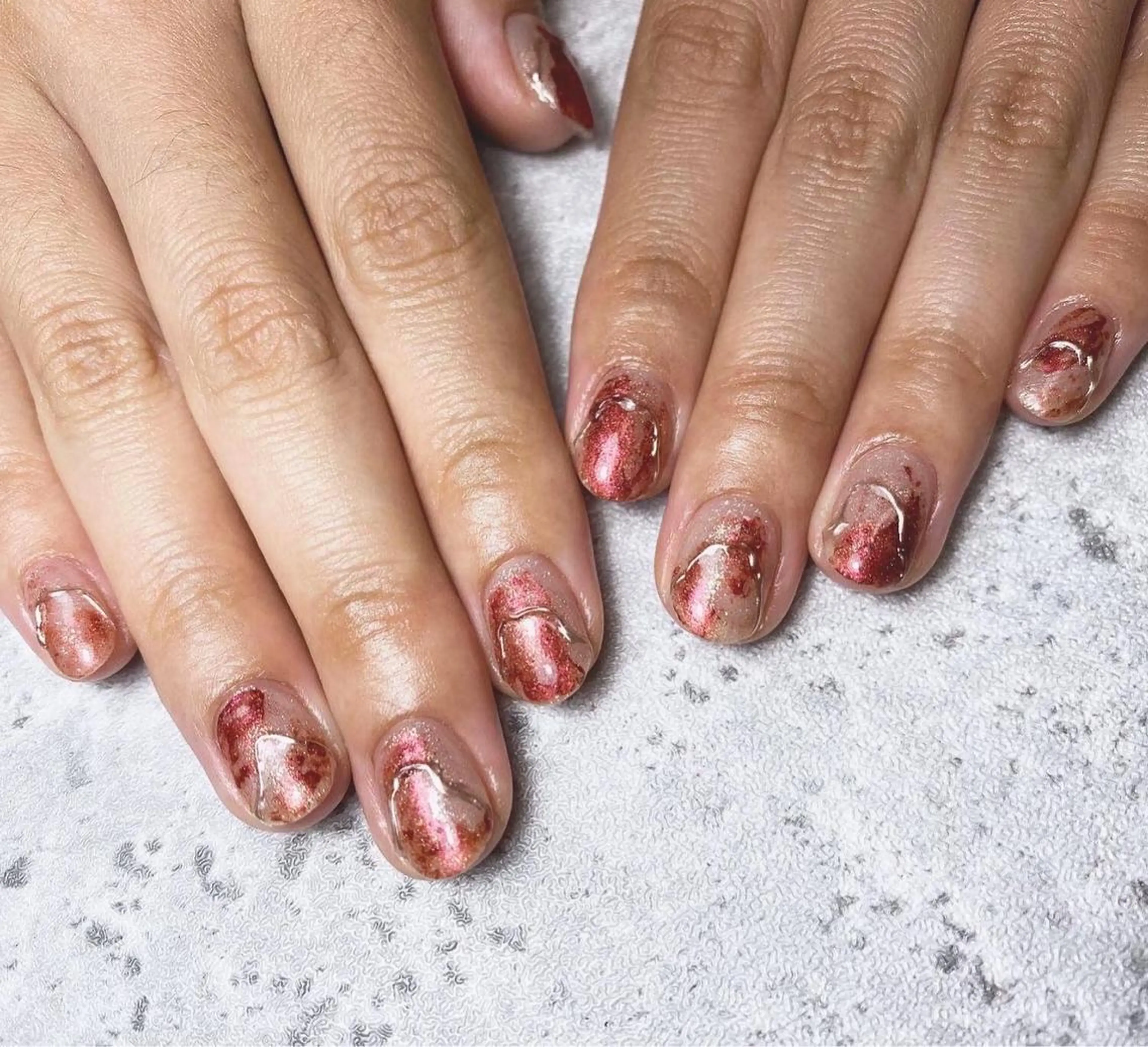 ネイル アートネイル ミラーネイル ハンドネイル 🌿Charme🌿 MAIのネイルデザイン