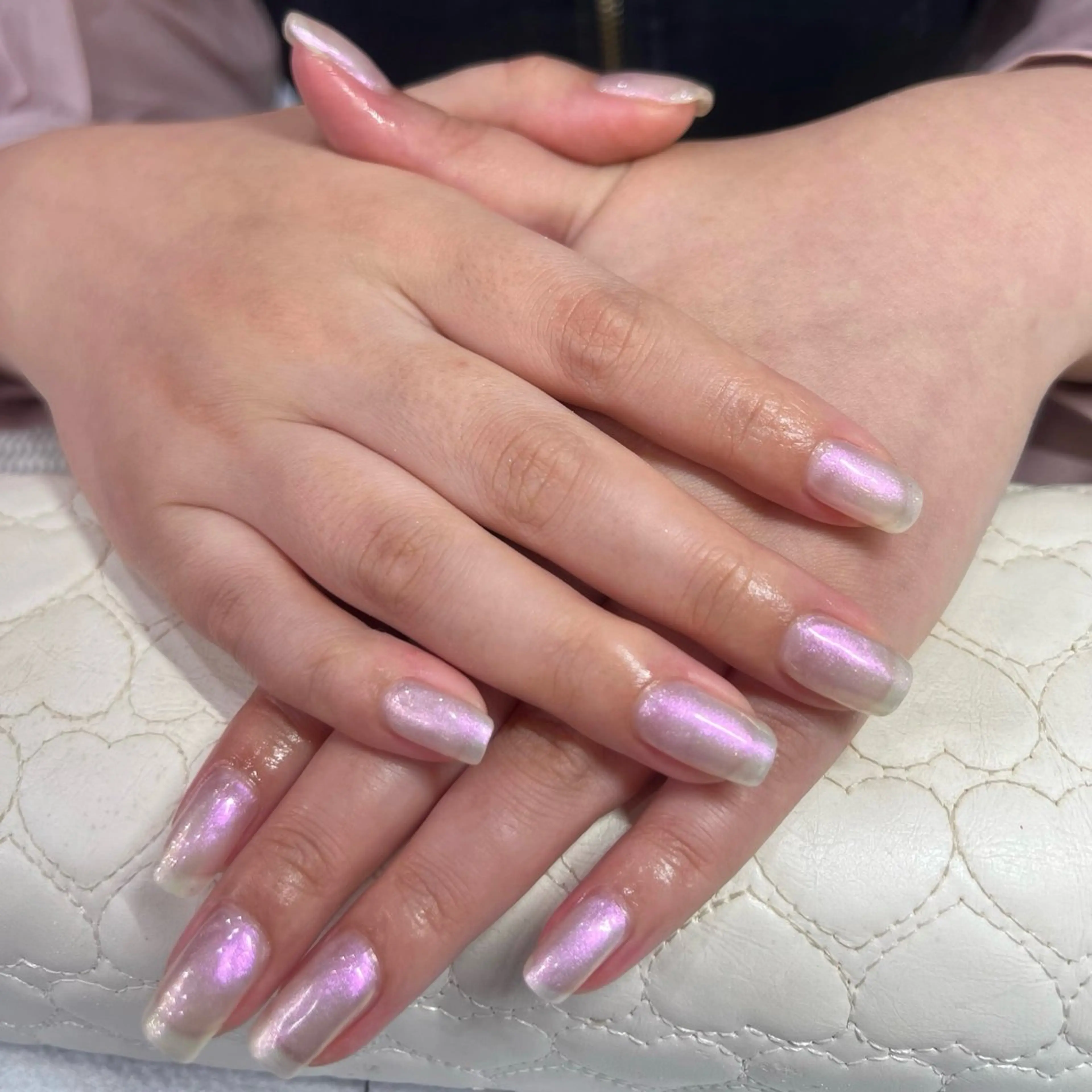 ネイル オーロラネイル 氷ネイル・うるうるネイル LACHIC NOZOMIのネイルデザイン