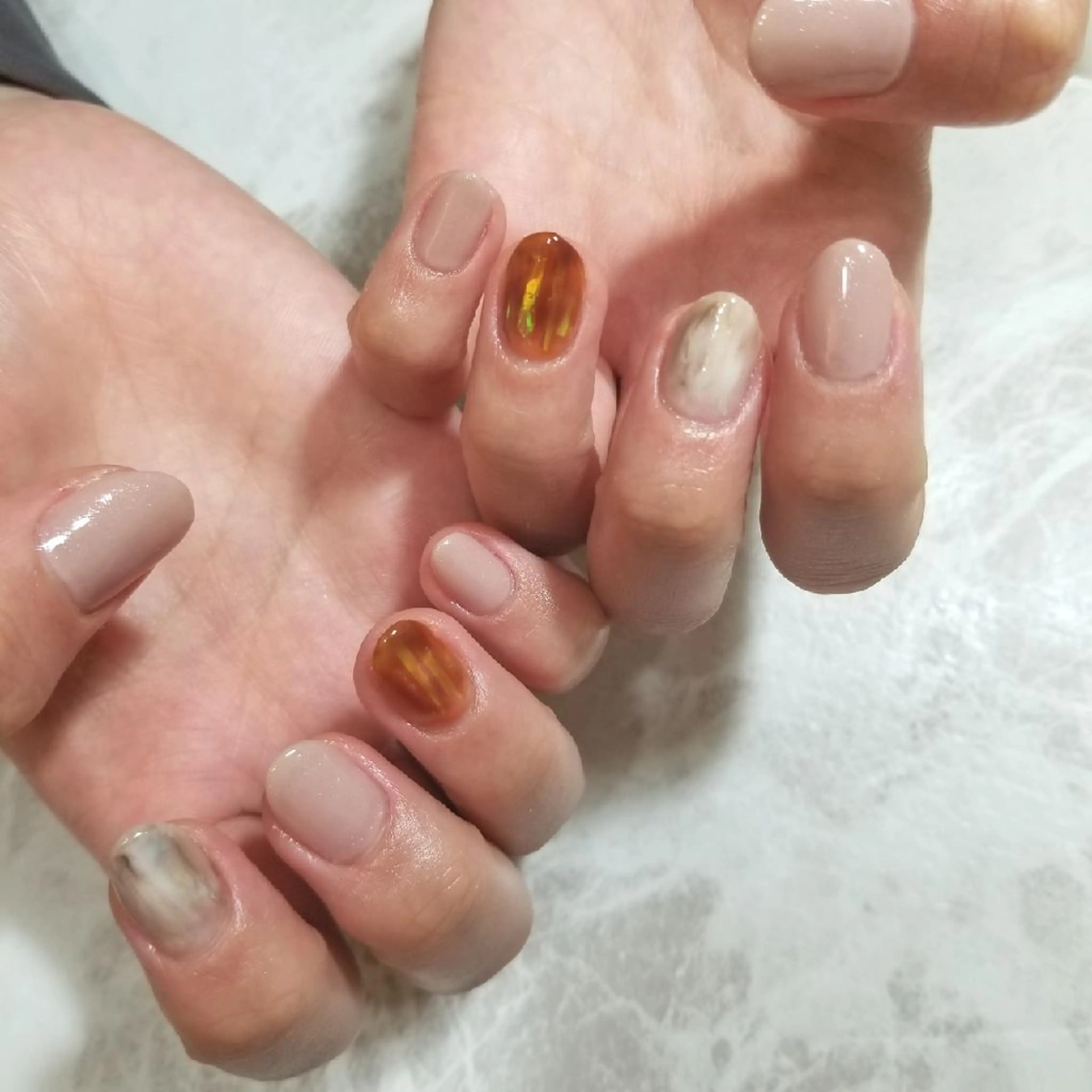 ネイル ニュアンスネイル ハンドネイル nijiiro🌈 サトウのネイルデザイン