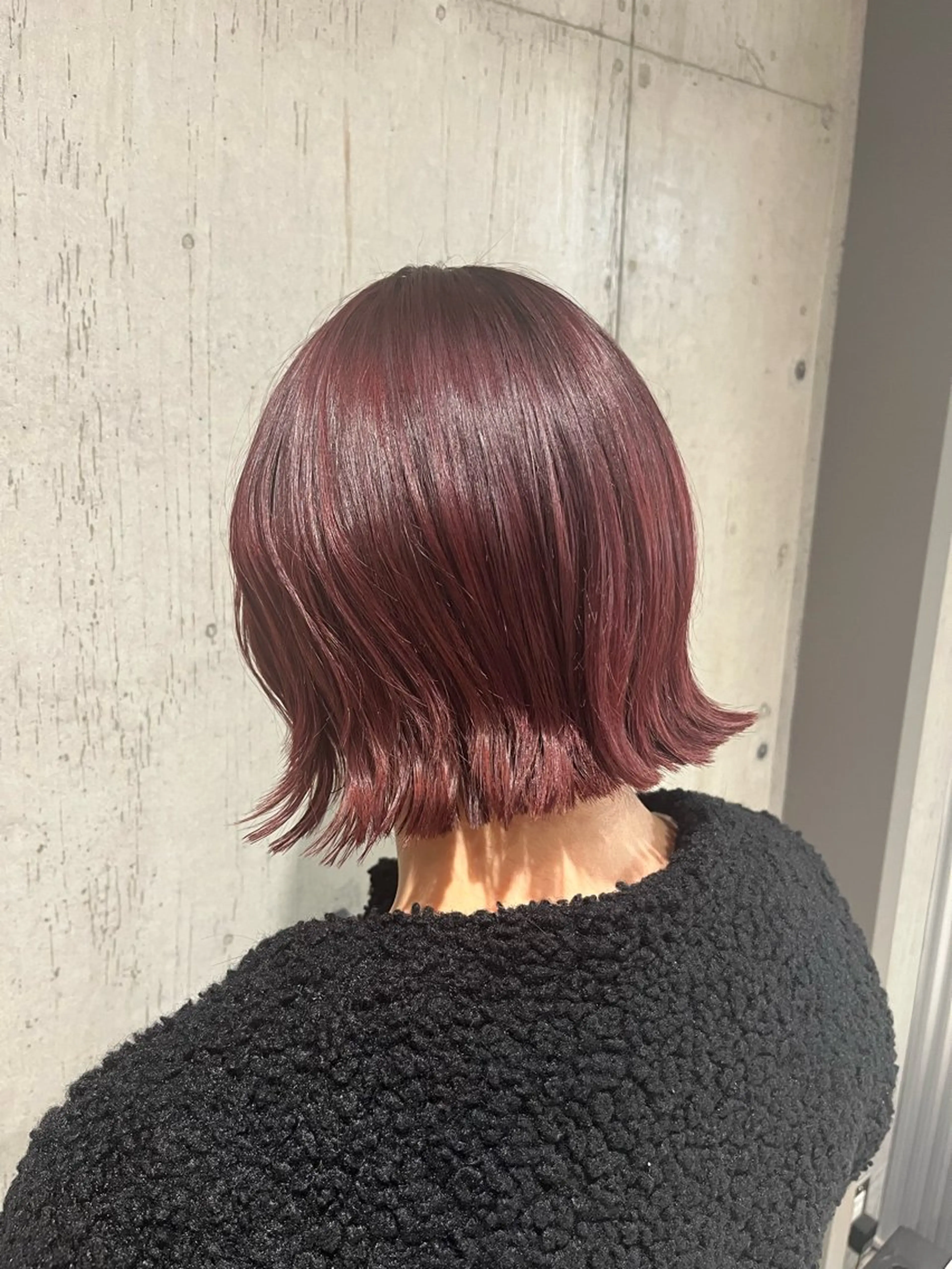 ミディアム カラー ヘアアレンジ カット ヘアカラー トリートメント ボブ×艶カラー 特化・リクト💥のヘアスタイル