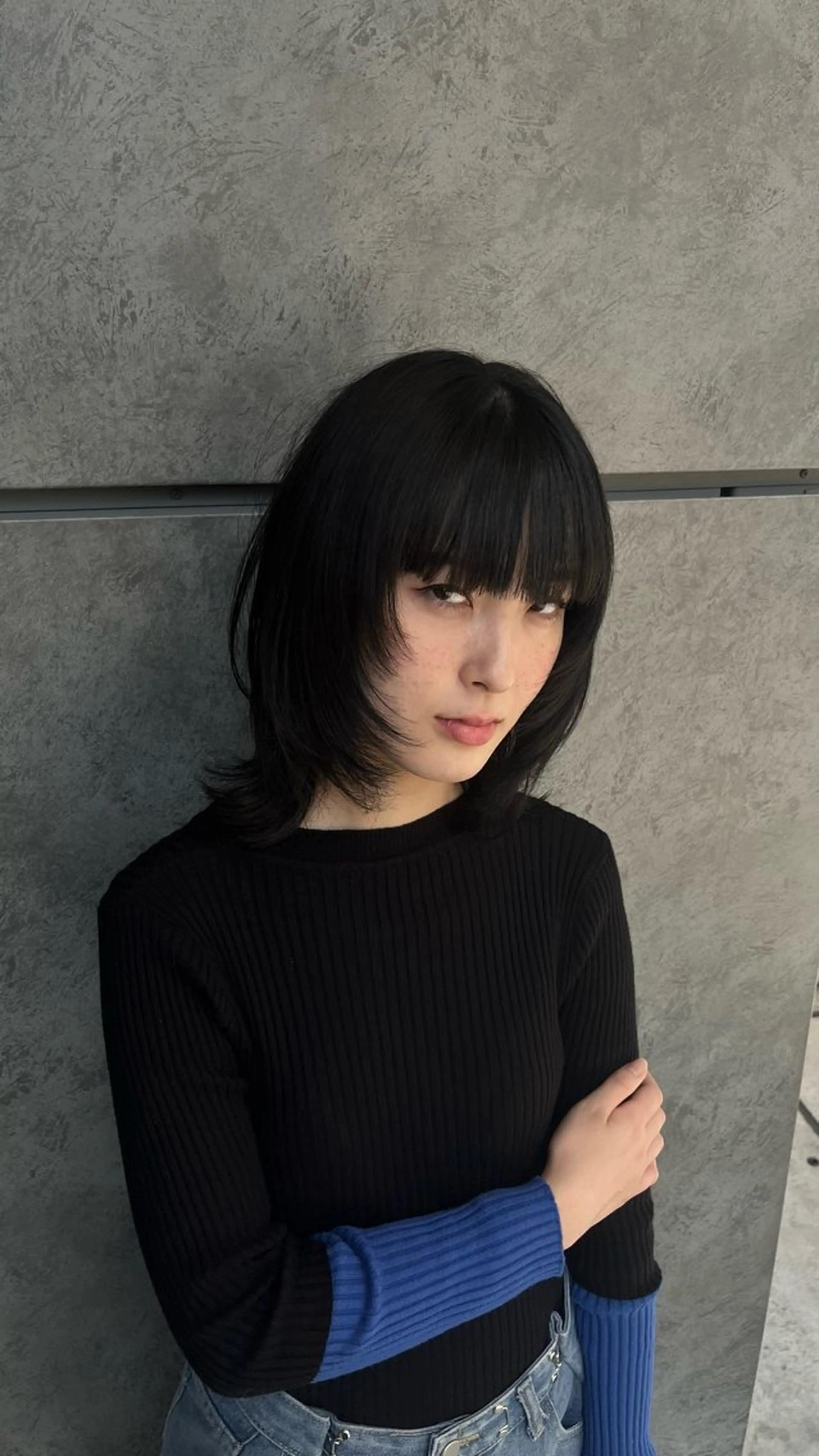 ミディアム 顔周りカット レイヤーカット 石塚 瑛里菜のヘアスタイル