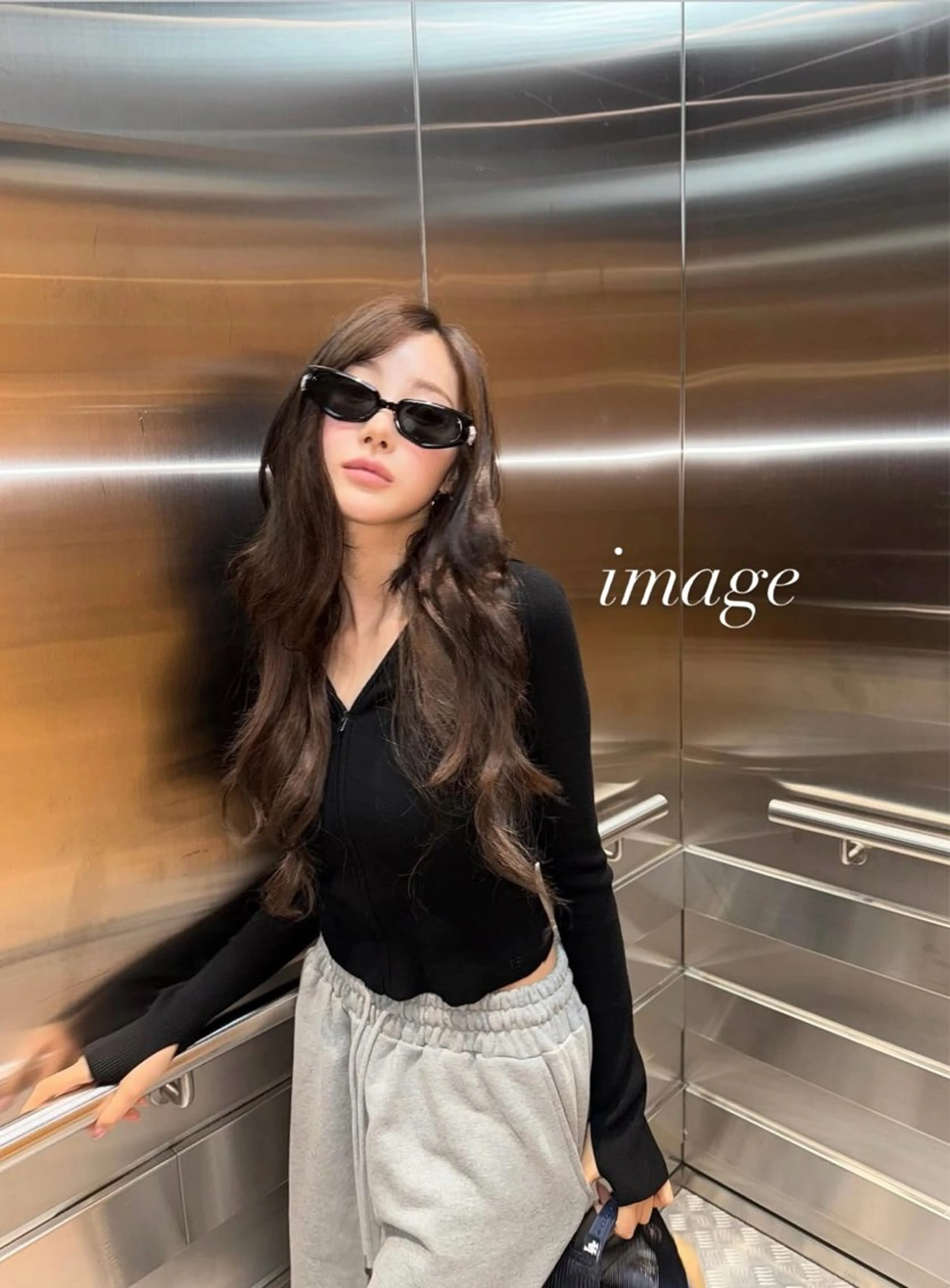 ロング カラー 韓国×ワンホン 艶カラー/ハヅキ🎀のヘアスタイル