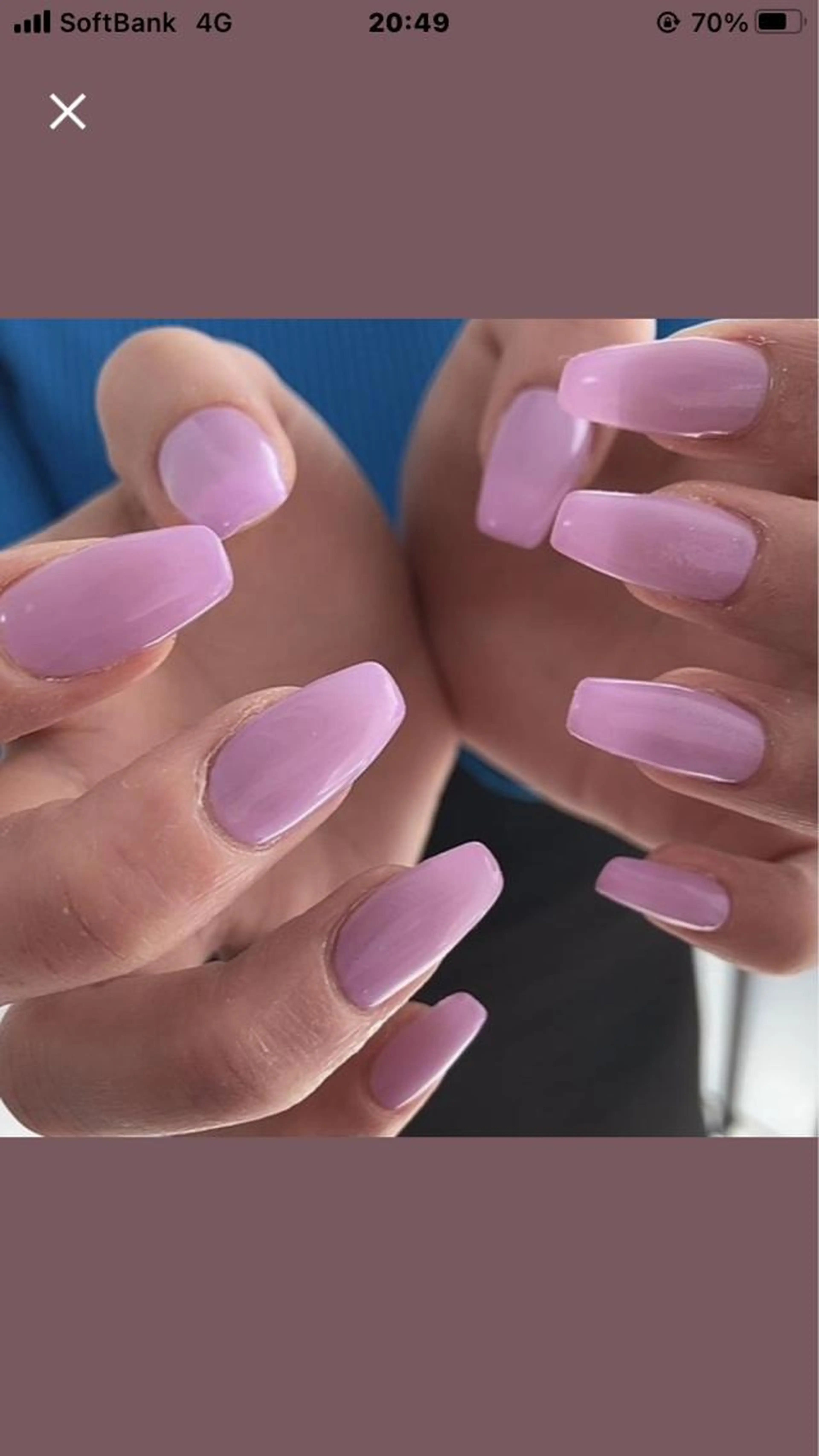 【オフ　フィルイン無料】長さだし10本　ワンカラーの写真