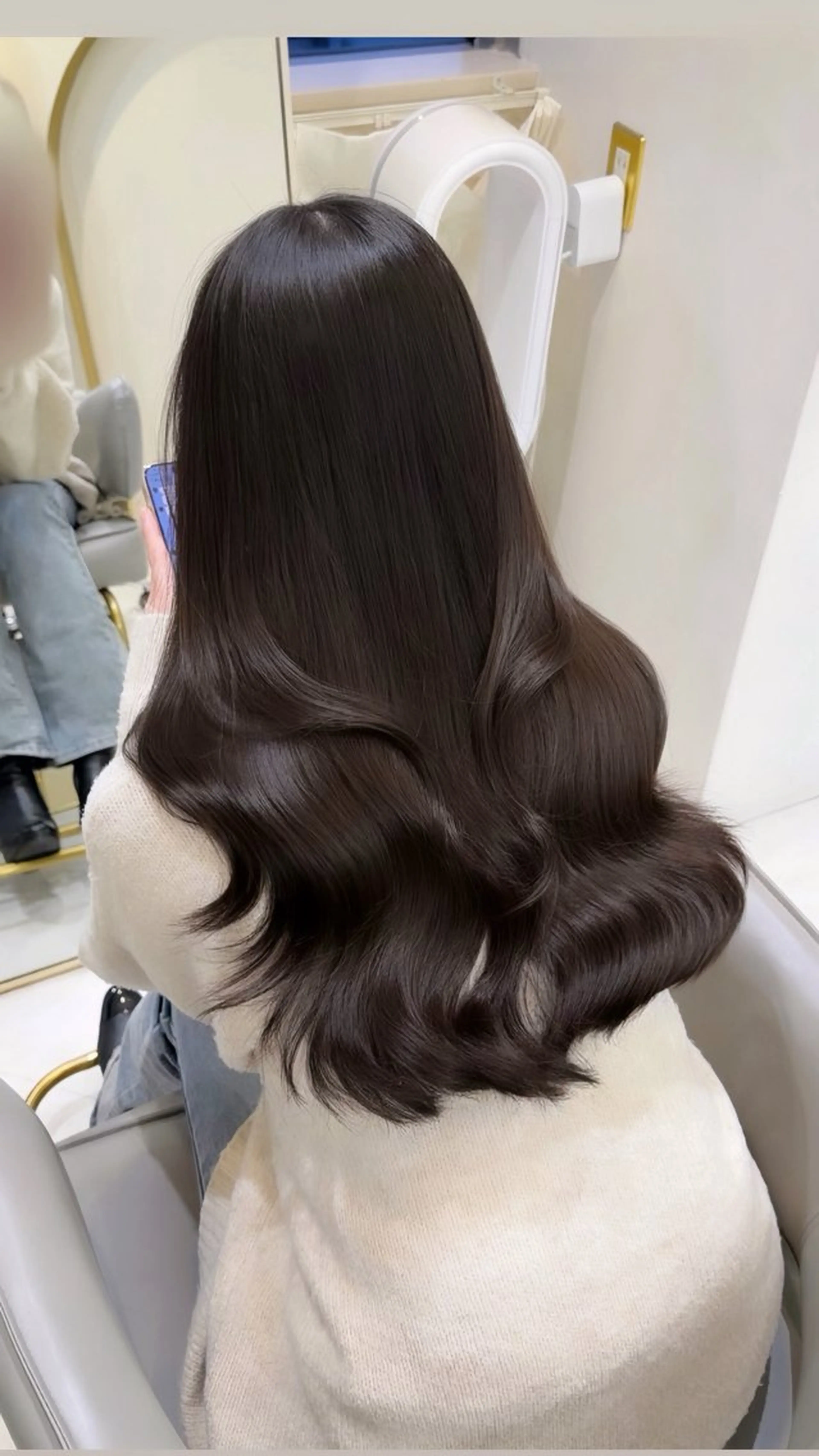 ロング カラー 透明感カラー 髪質改善 トリートメント 梅田/透明感カラー ／レイヤー🤍カンのヘアスタイル