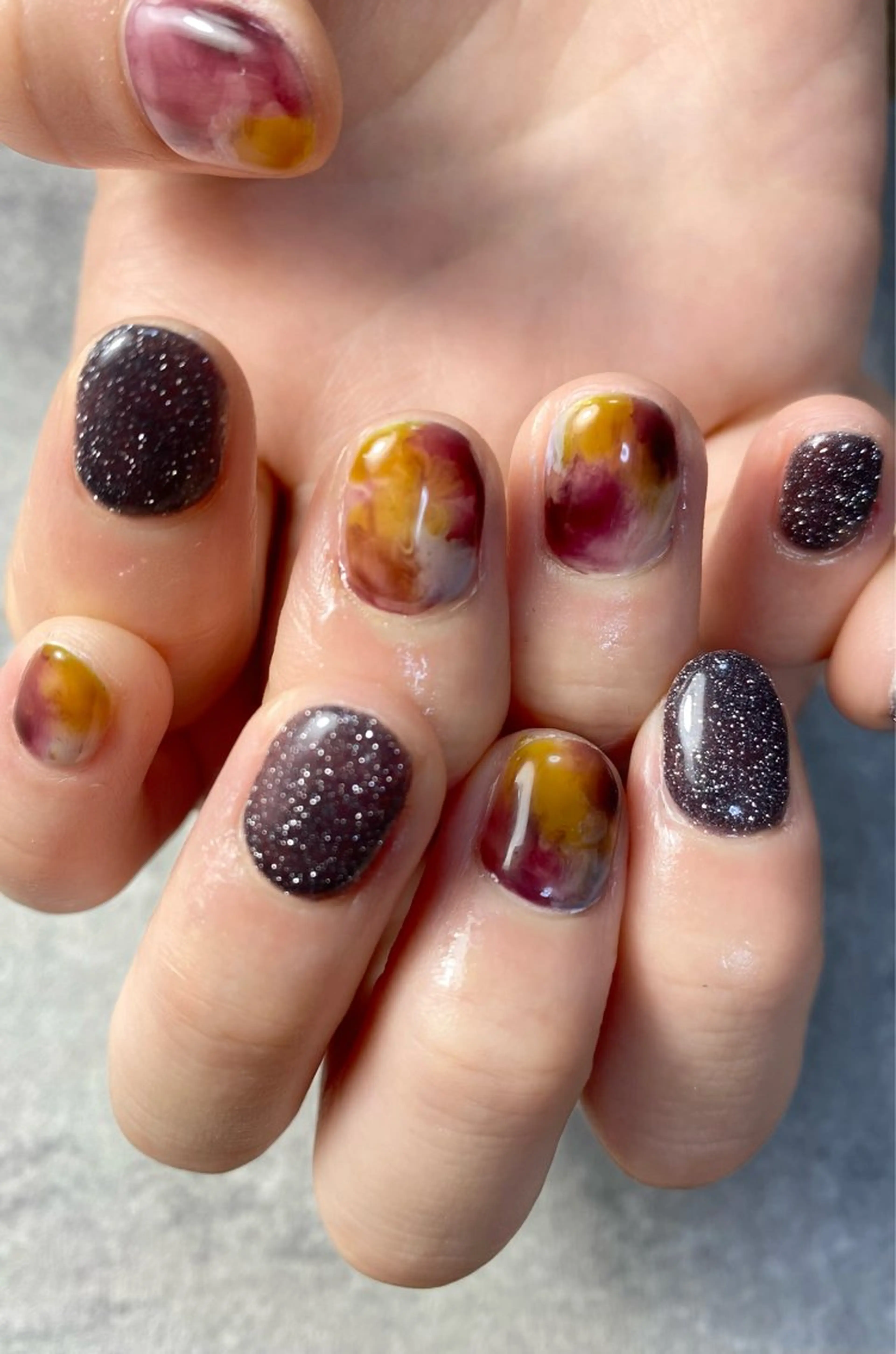 ネイル アートネイル フラッシュネイル 北小岩ネイリスト吉田 由圭のネイルデザイン