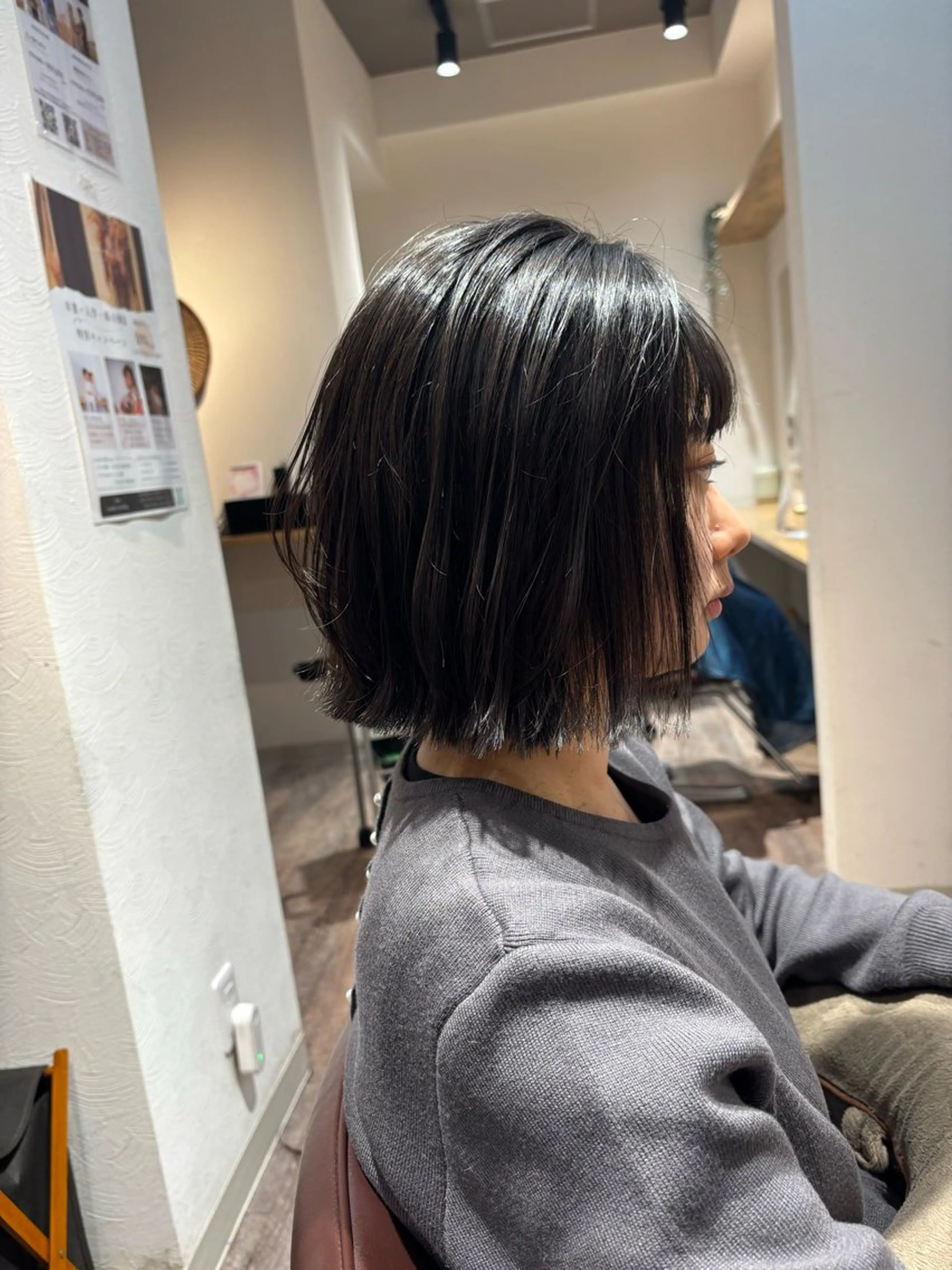 ミディアム カット 縮毛矯正 トリートメント SOL Matsumuraのマツエク・マツパデザイン