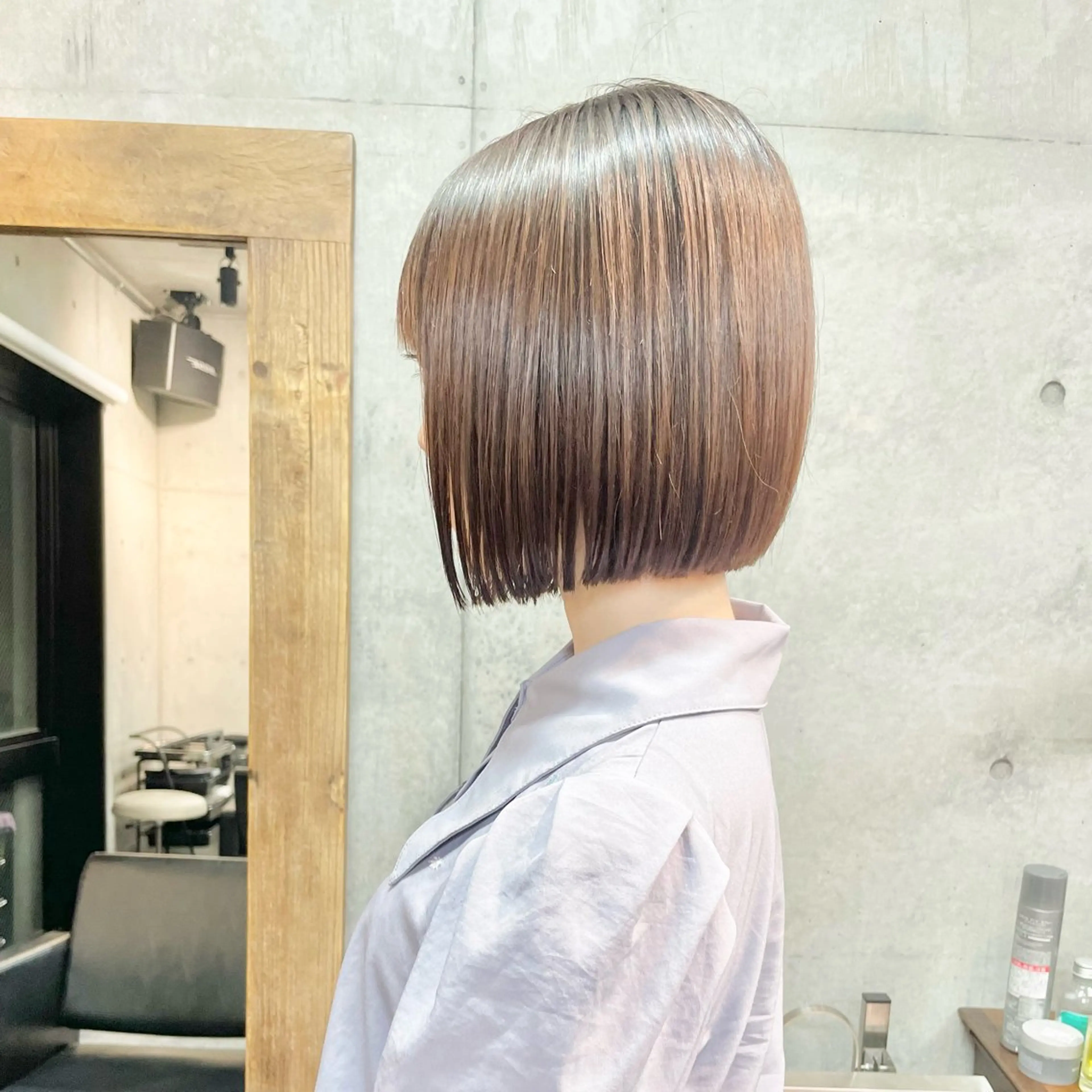 ショート パーマ 髪質改善 トリートメント 酸性ストレート ストレートパーマ カット 縮毛矯正 トリートメント ショートボブ髪質改善 縮毛矯正のプロ山道潤のヘアスタイル