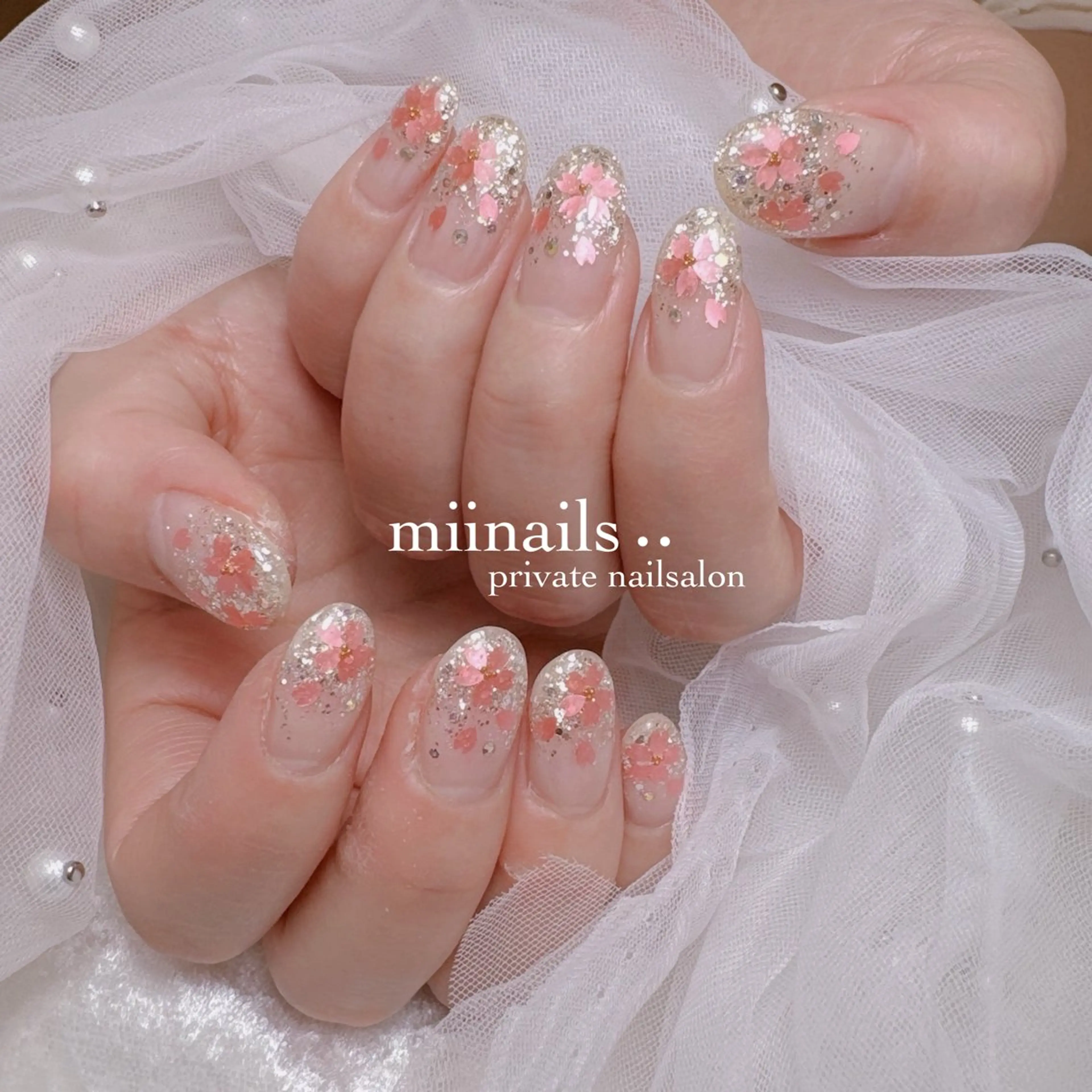 ネイル 韓国ネイル マグネットネイル ワンホンネイル ハンドネイル nailsalon miinailsのネイルデザイン