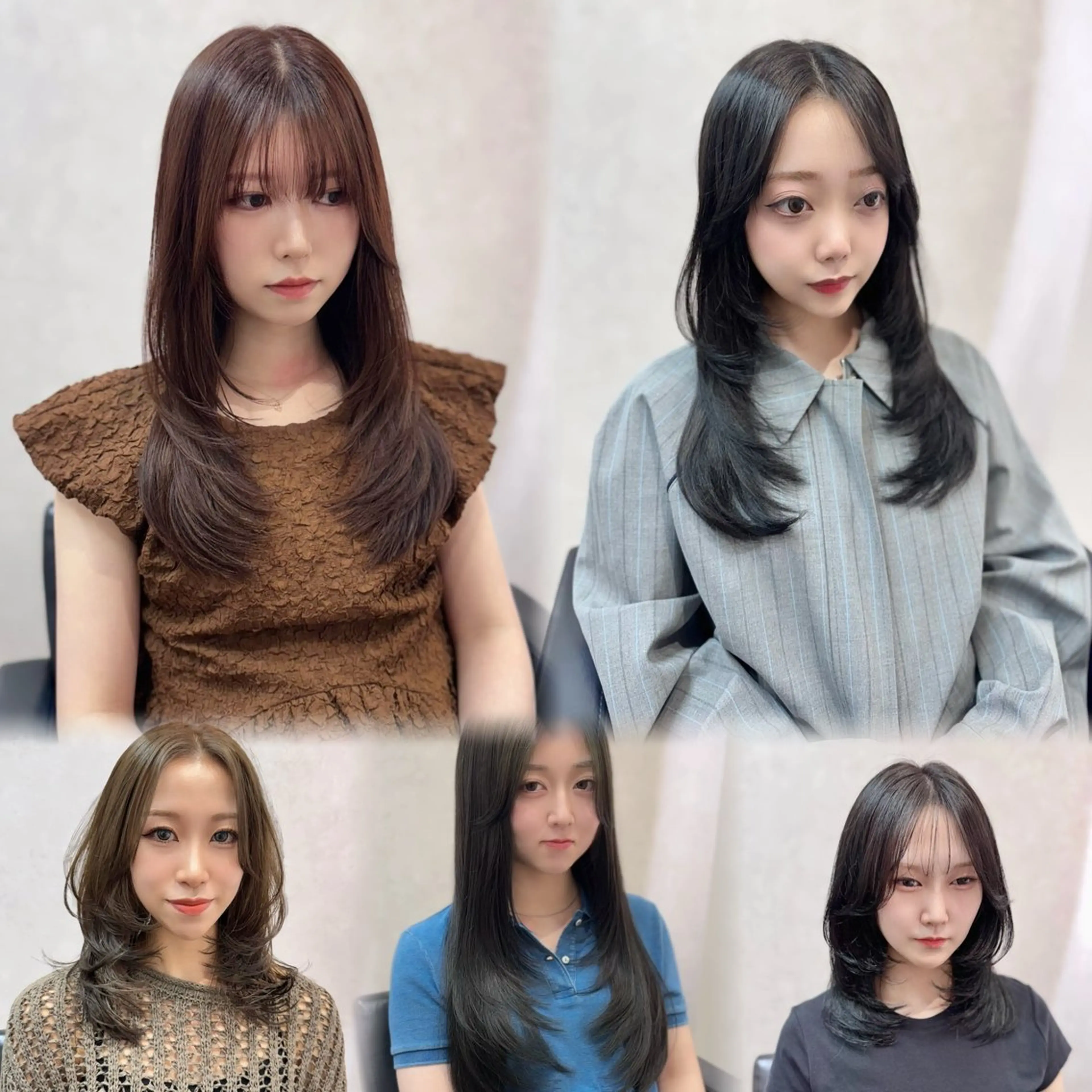 セミロング カラー カット ヘアカラー トリートメント 《韓国レイヤー特化》 艶髪✨EMIのヘアスタイル