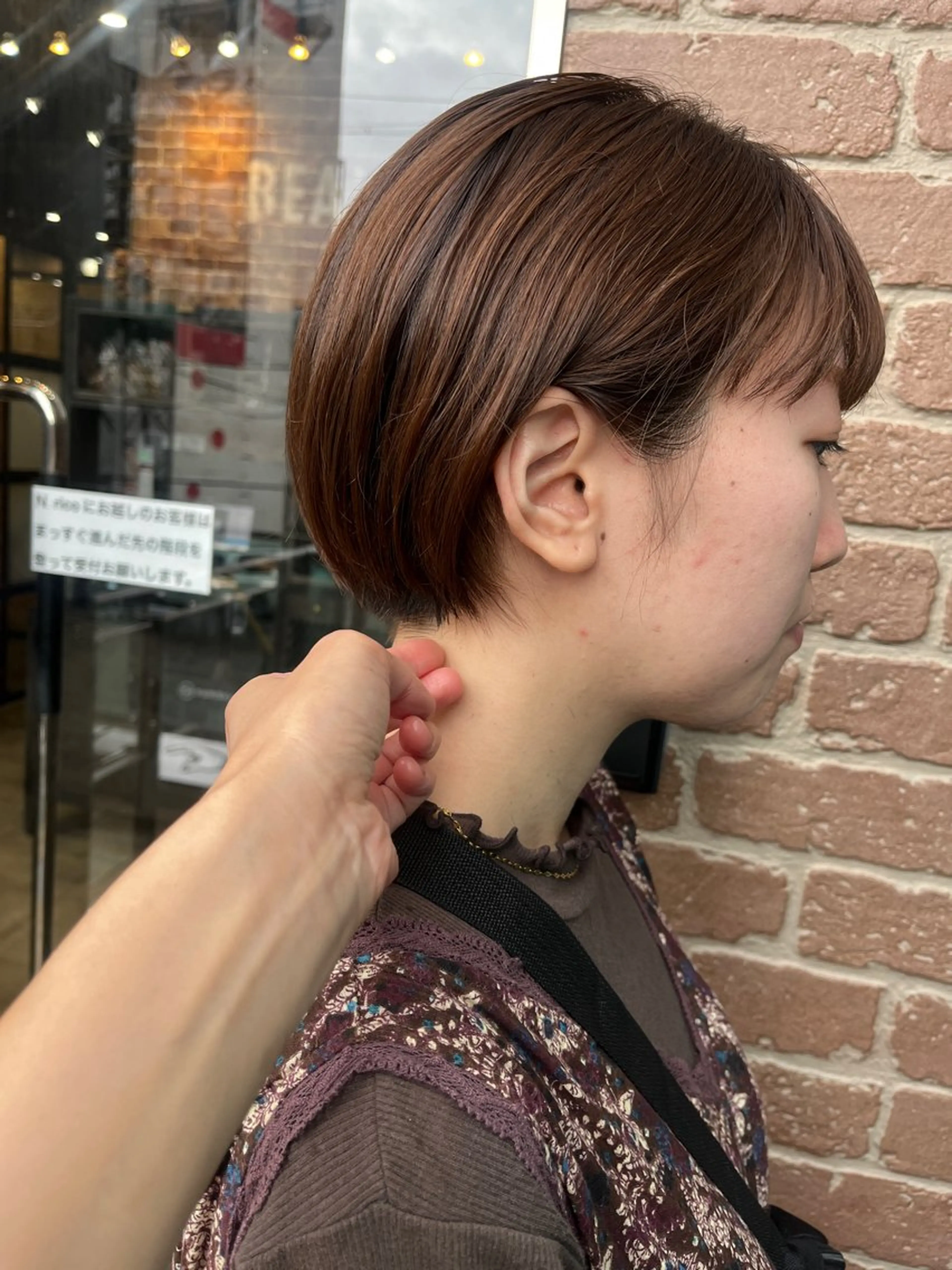ショート カラー カット 久木原 ゆりのヘアスタイル