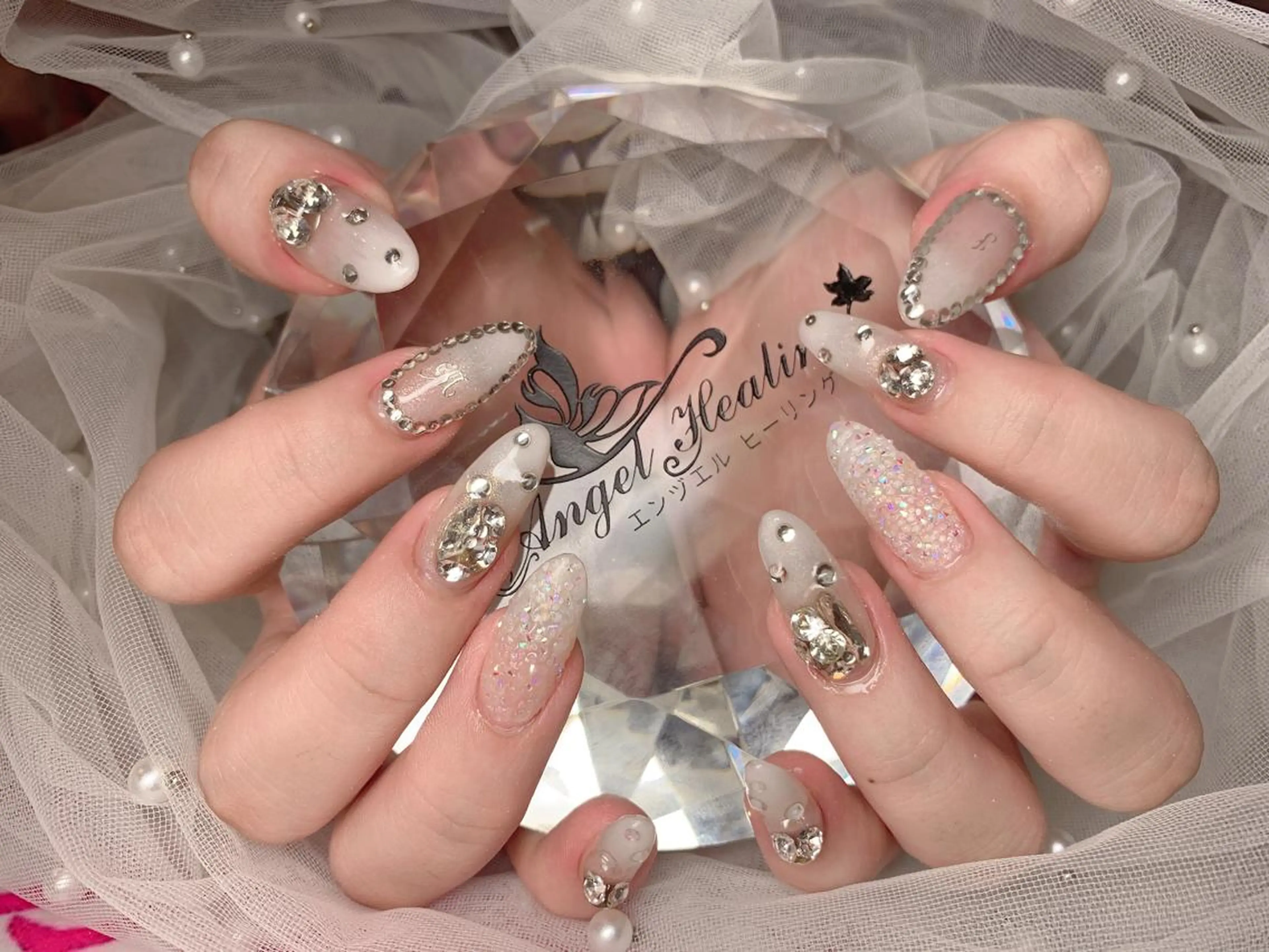 ネイル グラデーション スカルプネイル エンジェル ヒーリング 矢場町店のネイルデザイン