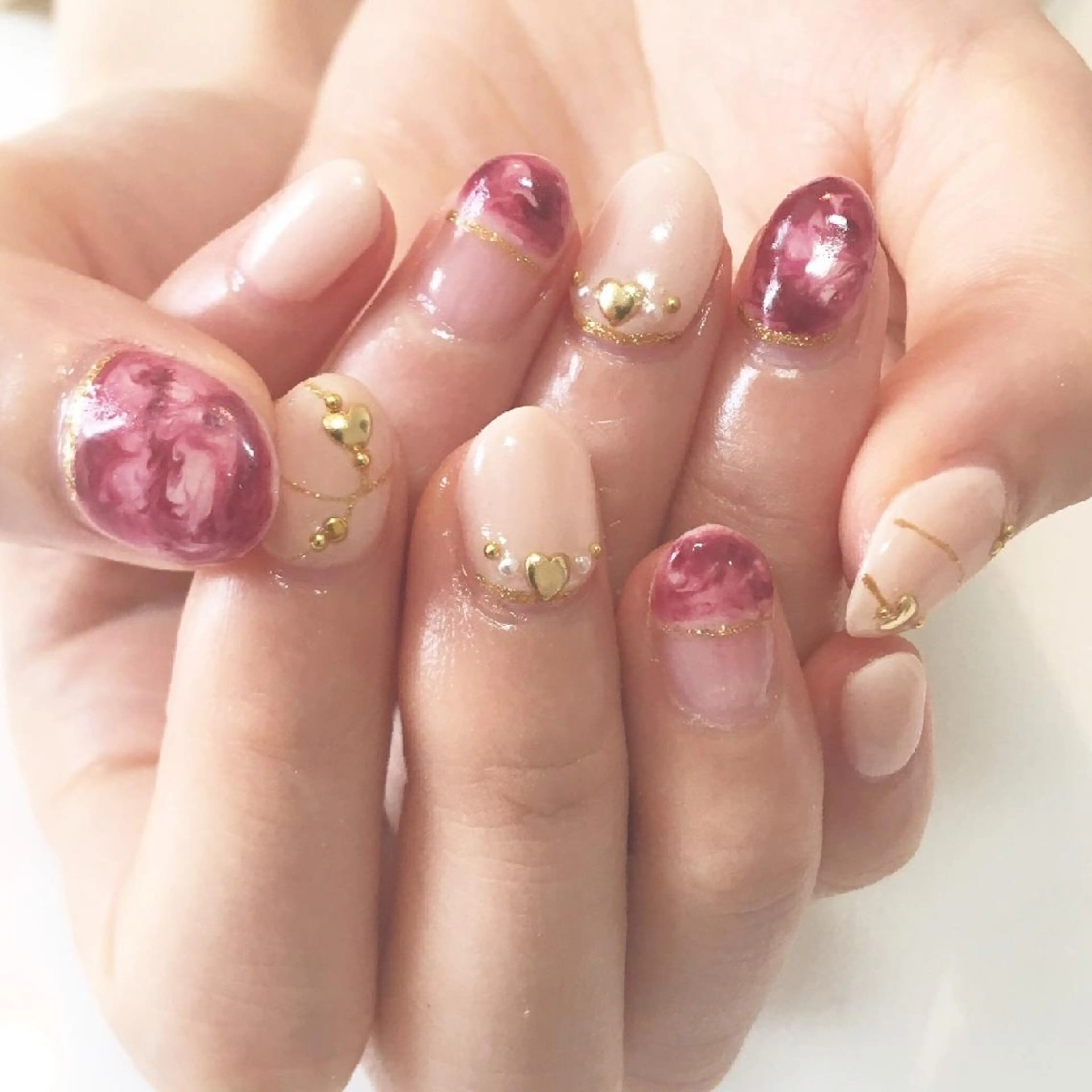 ネイル ゴージャス 大理石ネイル(マーブル) 近藤 美春のネイルデザイン