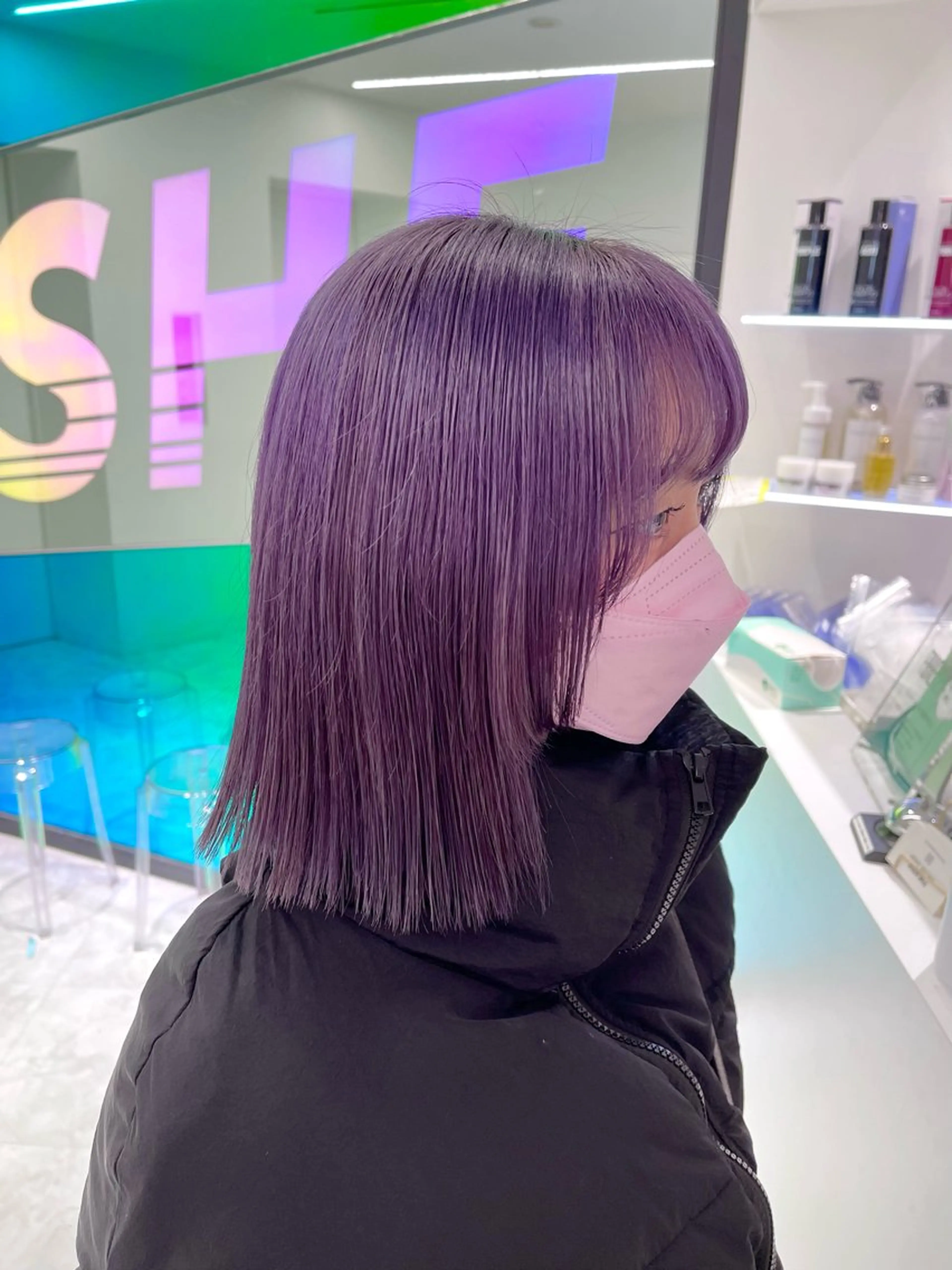 ショート ヘアカラー 🤍💕ブリーチカラ ーAyaka💕🤍のヘアスタイル