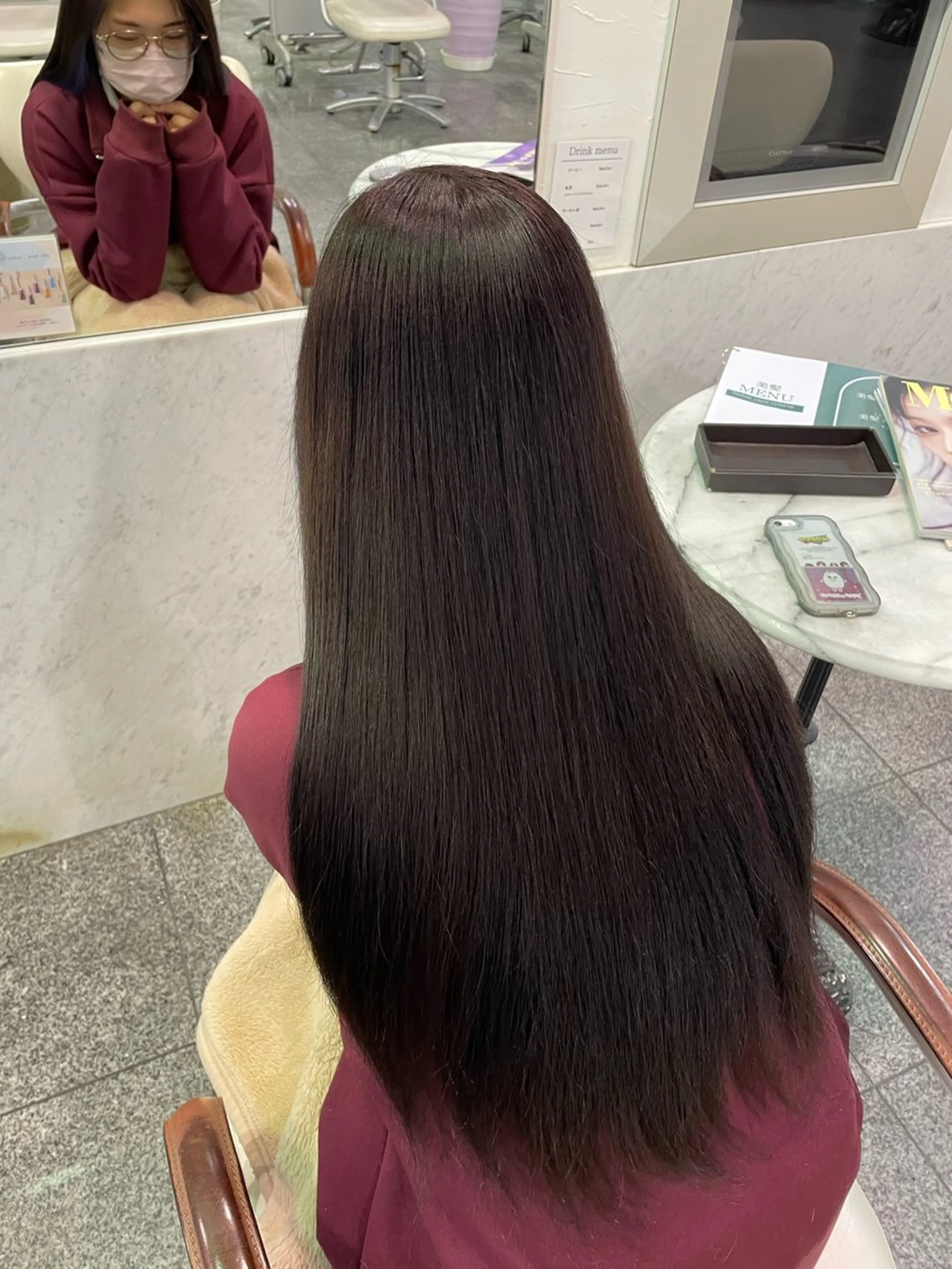 ロング カラー 髪質改善 トリートメント ハイトーン/ブリーチ 🤍足立里湖のヘアスタイル