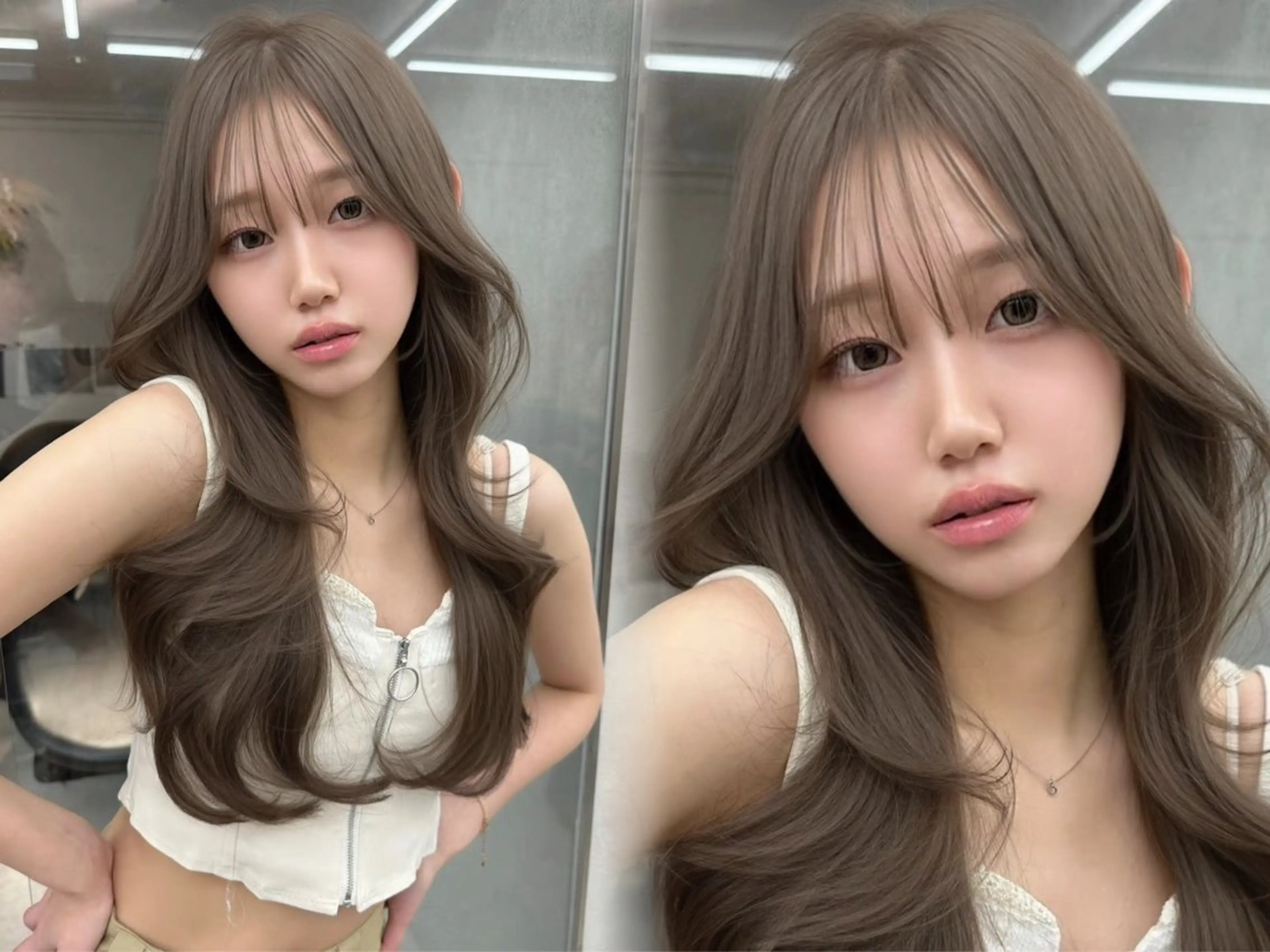 カラー カット ヘアカラー トリートメント ハセ/ブリーチ / heartsのヘアスタイル