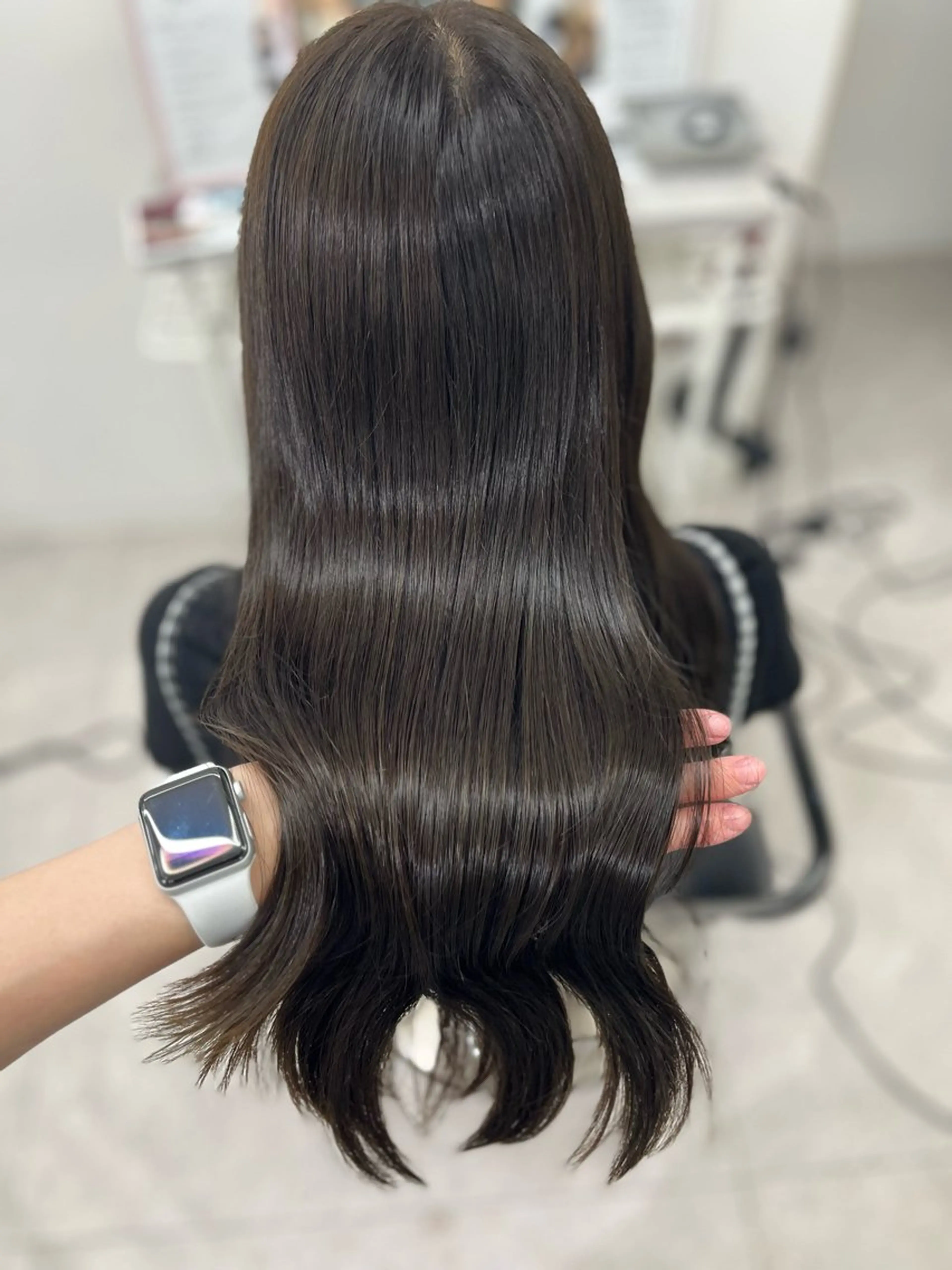 ロング カラー ベージュカラー カット ヘアカラー トリートメント 🫧ぷる艶カラー🫧 Yuubi🦩のヘアスタイル