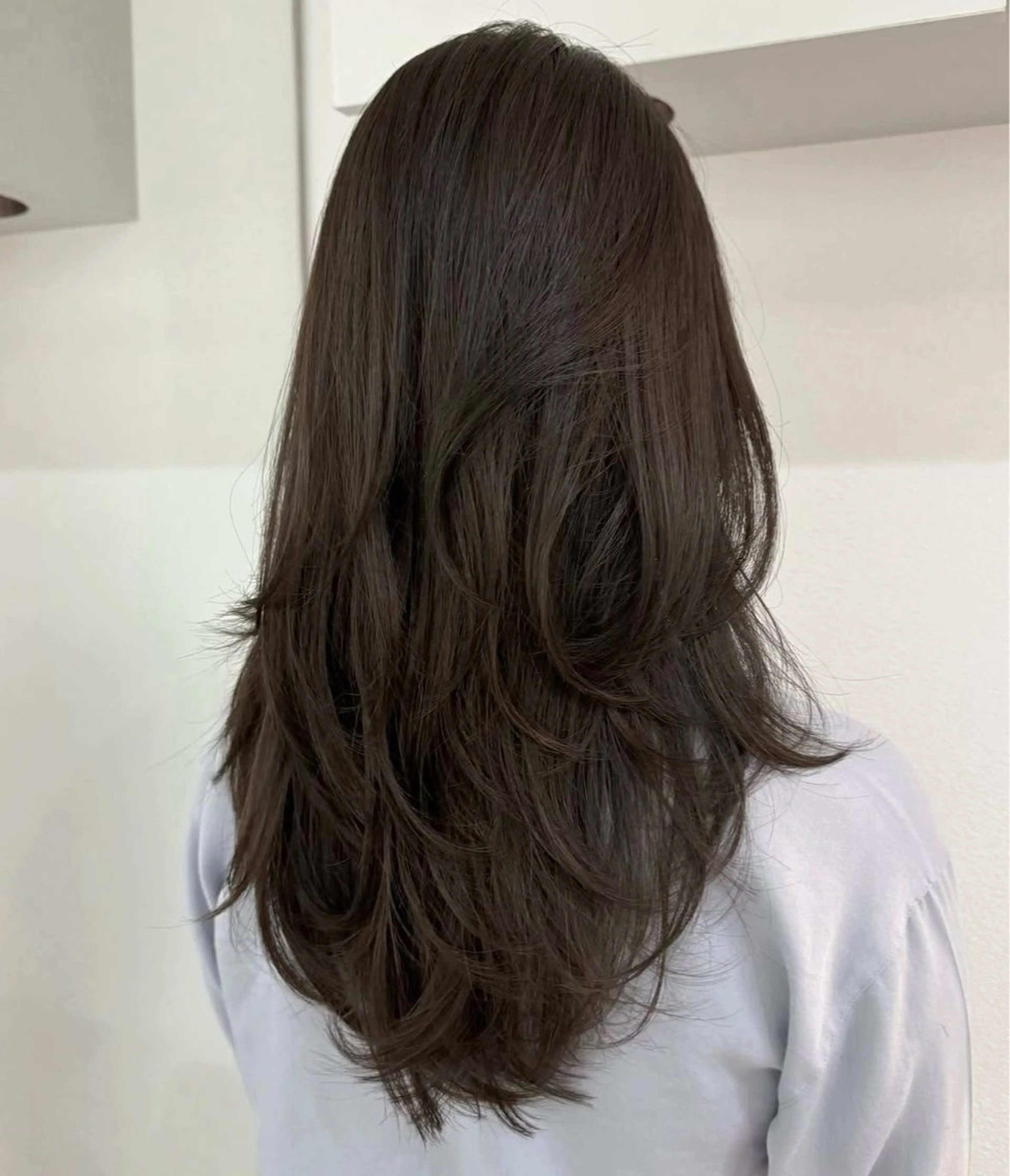 ロング ヘアカラー トリートメント 徳元 芙友のヘアスタイル