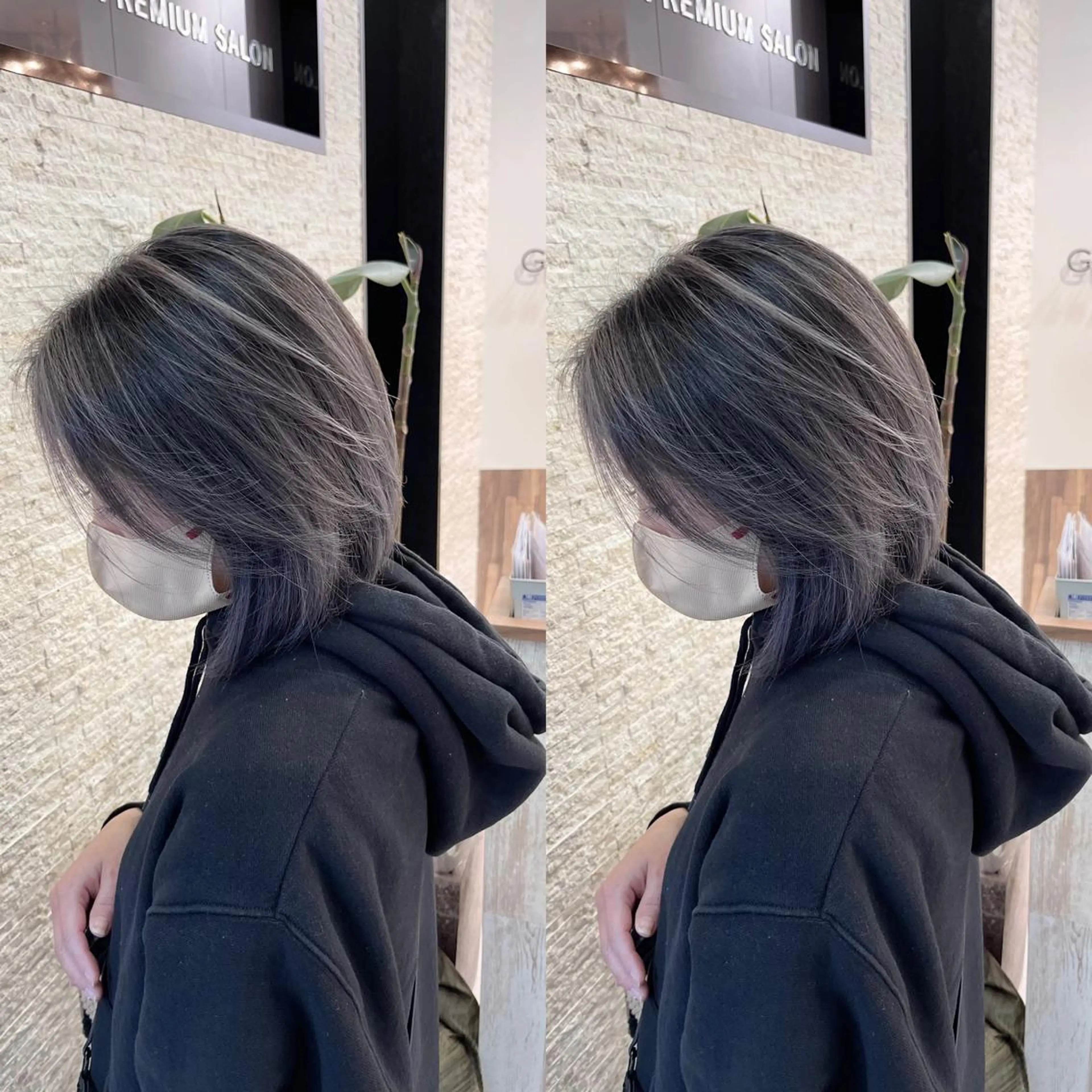 ショート ヘアカラー トリートメント Y Uのヘアスタイル