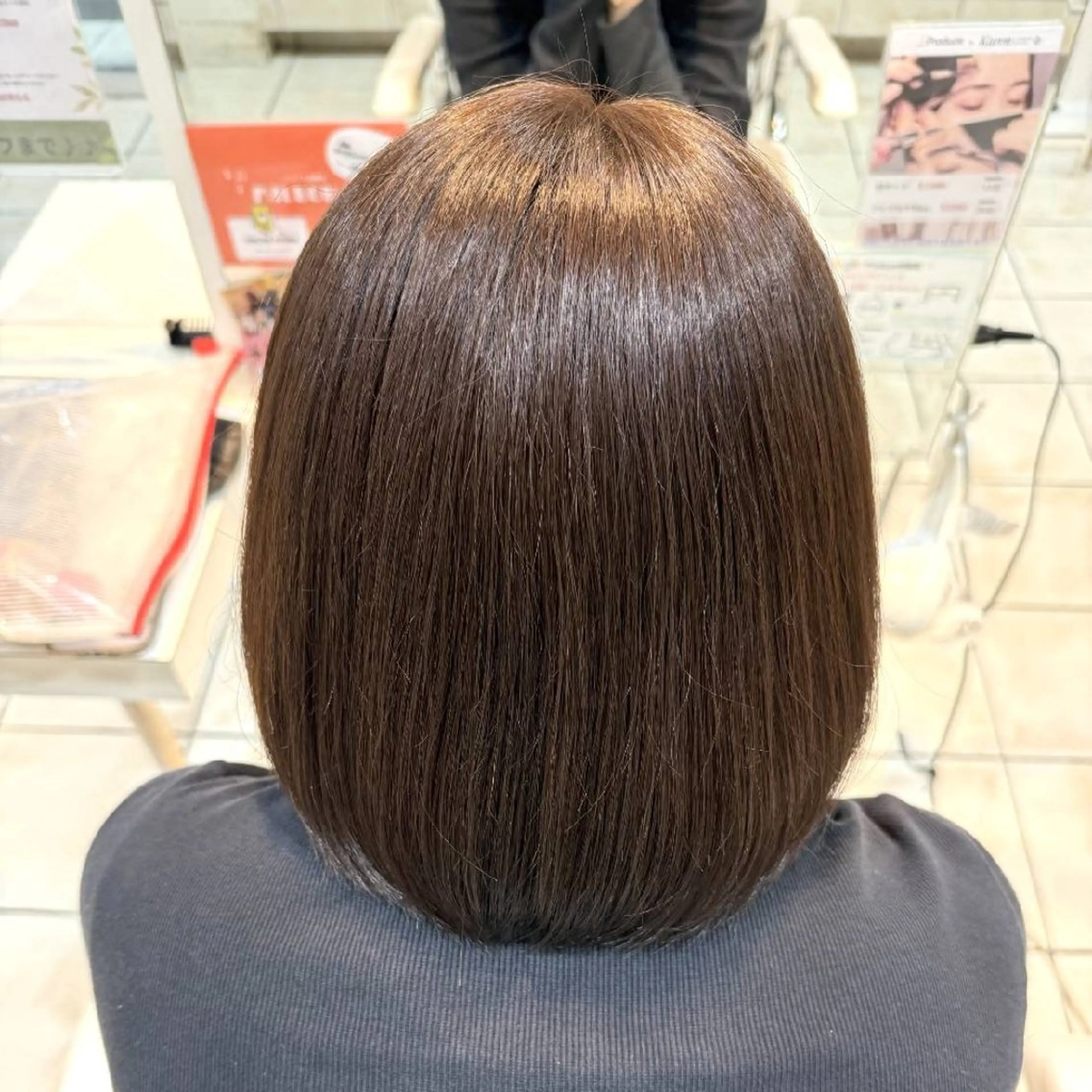 ミディアム 透明感カラー×美眉 🎀みゆう🎀のヘアスタイル