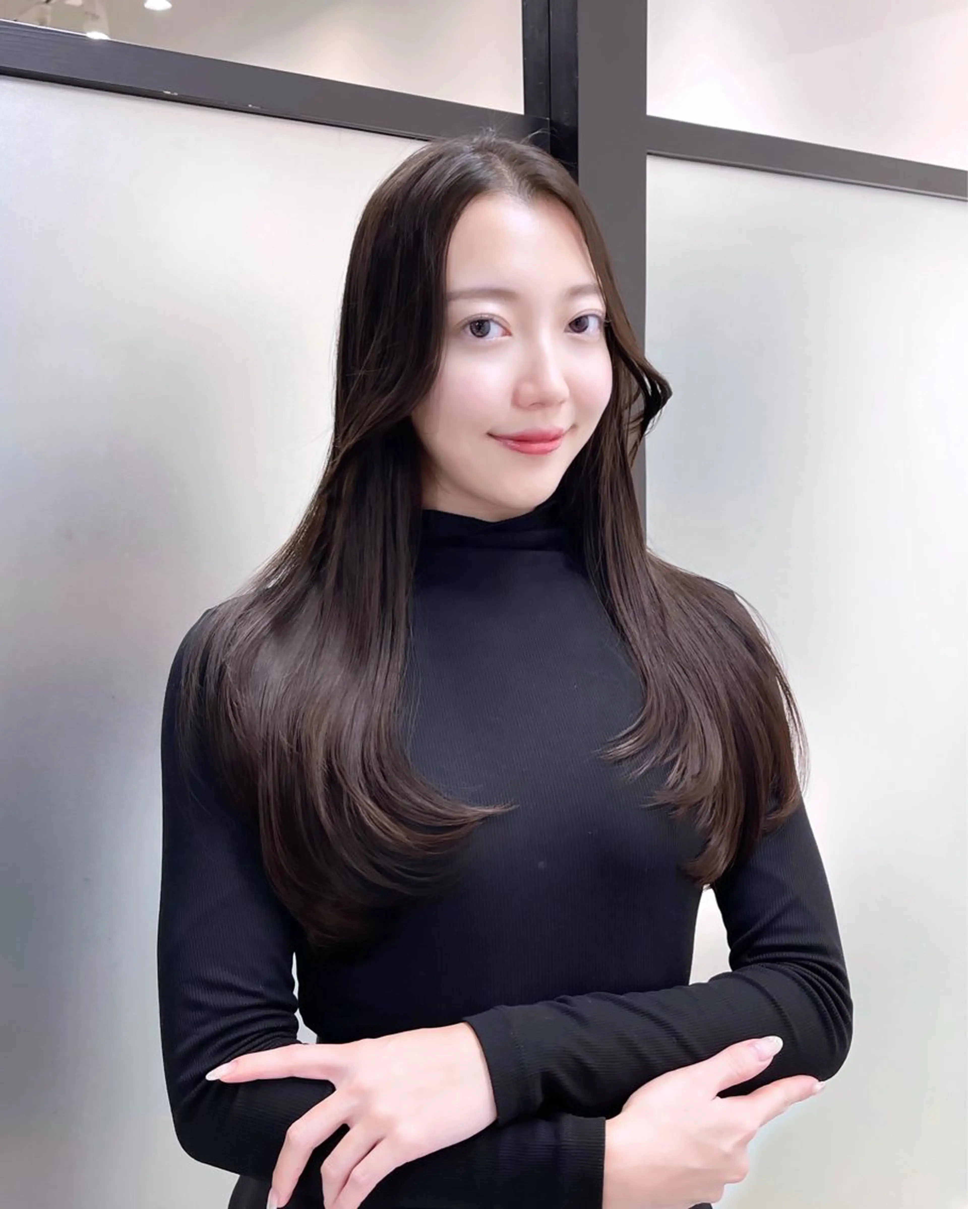 ヘアアレンジ カット ヘアカラー トリートメント 韓国レイヤーカット 髪質改善▫️水野有真のヘアスタイル