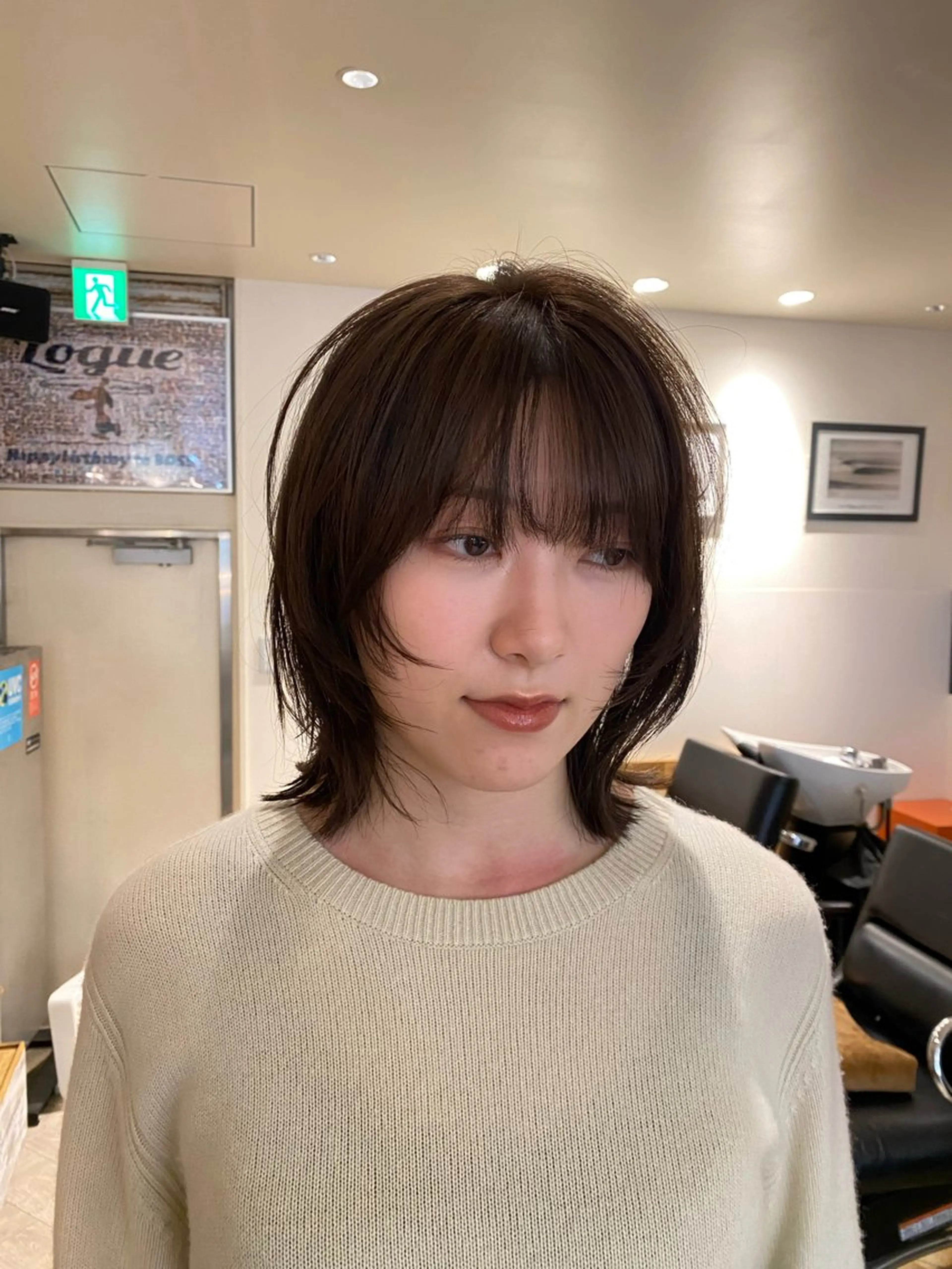 ミディアム カラー カット ヘアカラー ナチュラルヘア🫧 ナナミのヘアスタイル