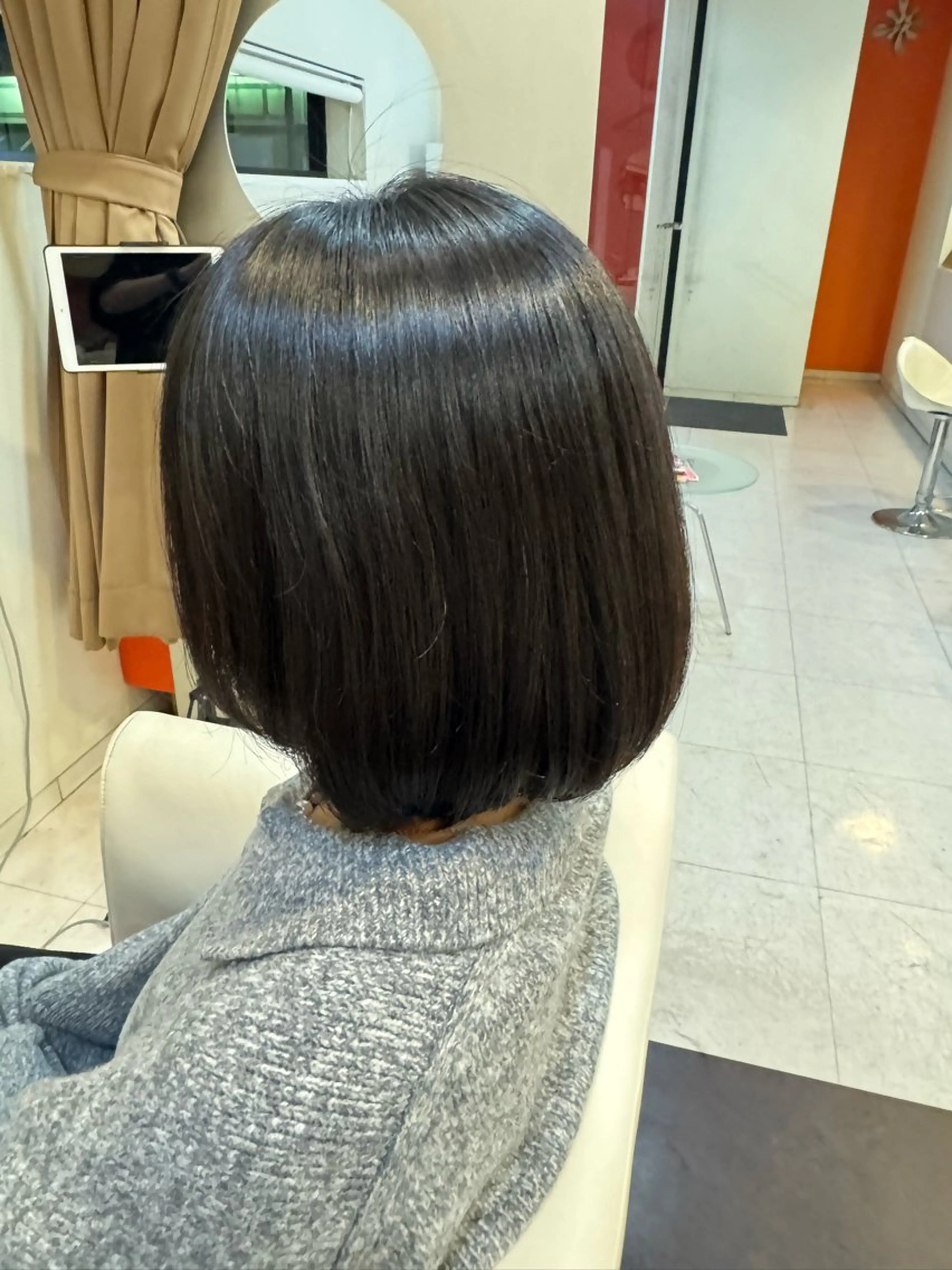 ショート パーマ ボブ ストレートパーマ カット 縮毛矯正 トリートメント 長屋 裕也のヘアスタイル