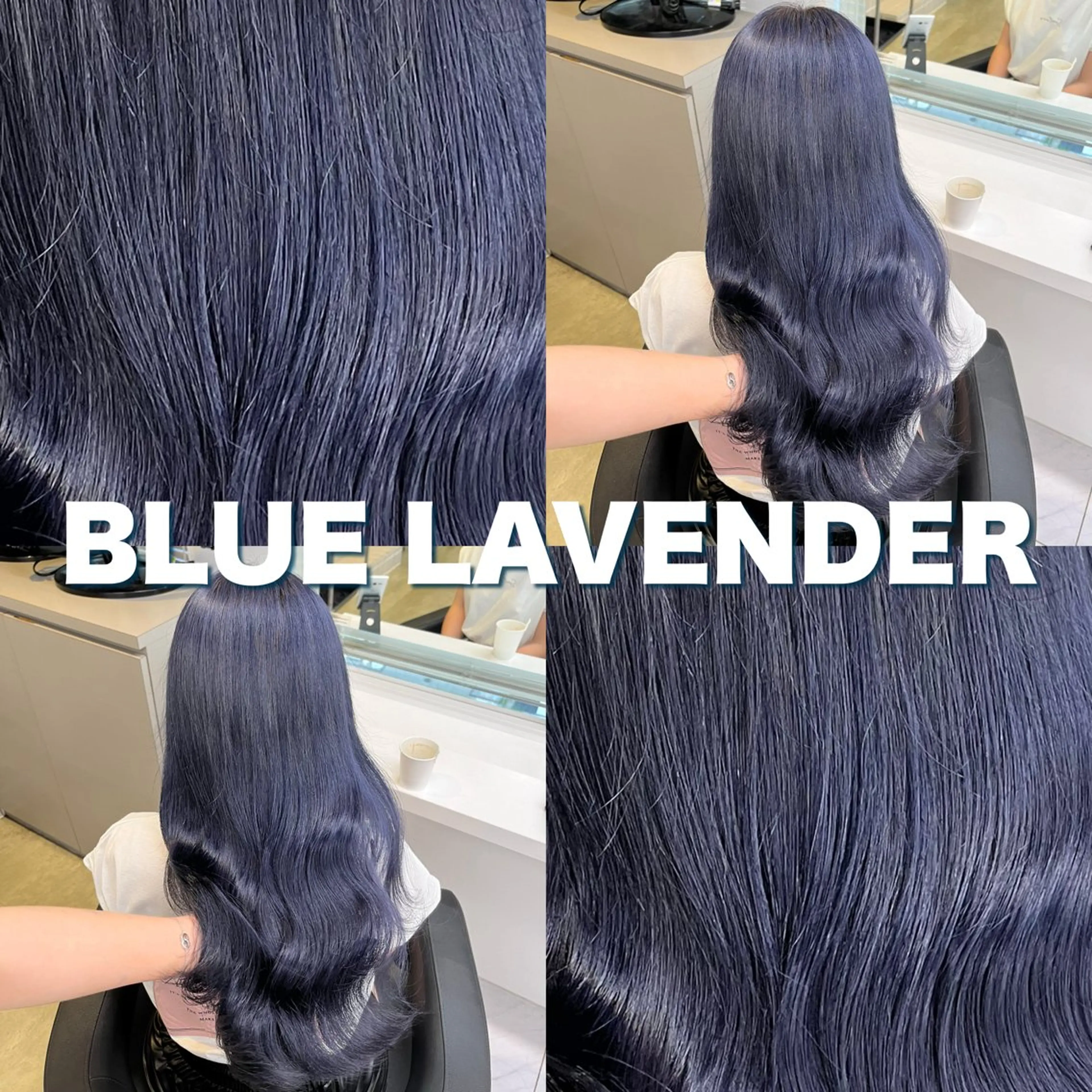 セミロング ヘアカラー トリートメント ヘッドスパ ヘアセット 寒色＆ブリーチ特化 寒色MiOのヘアスタイル