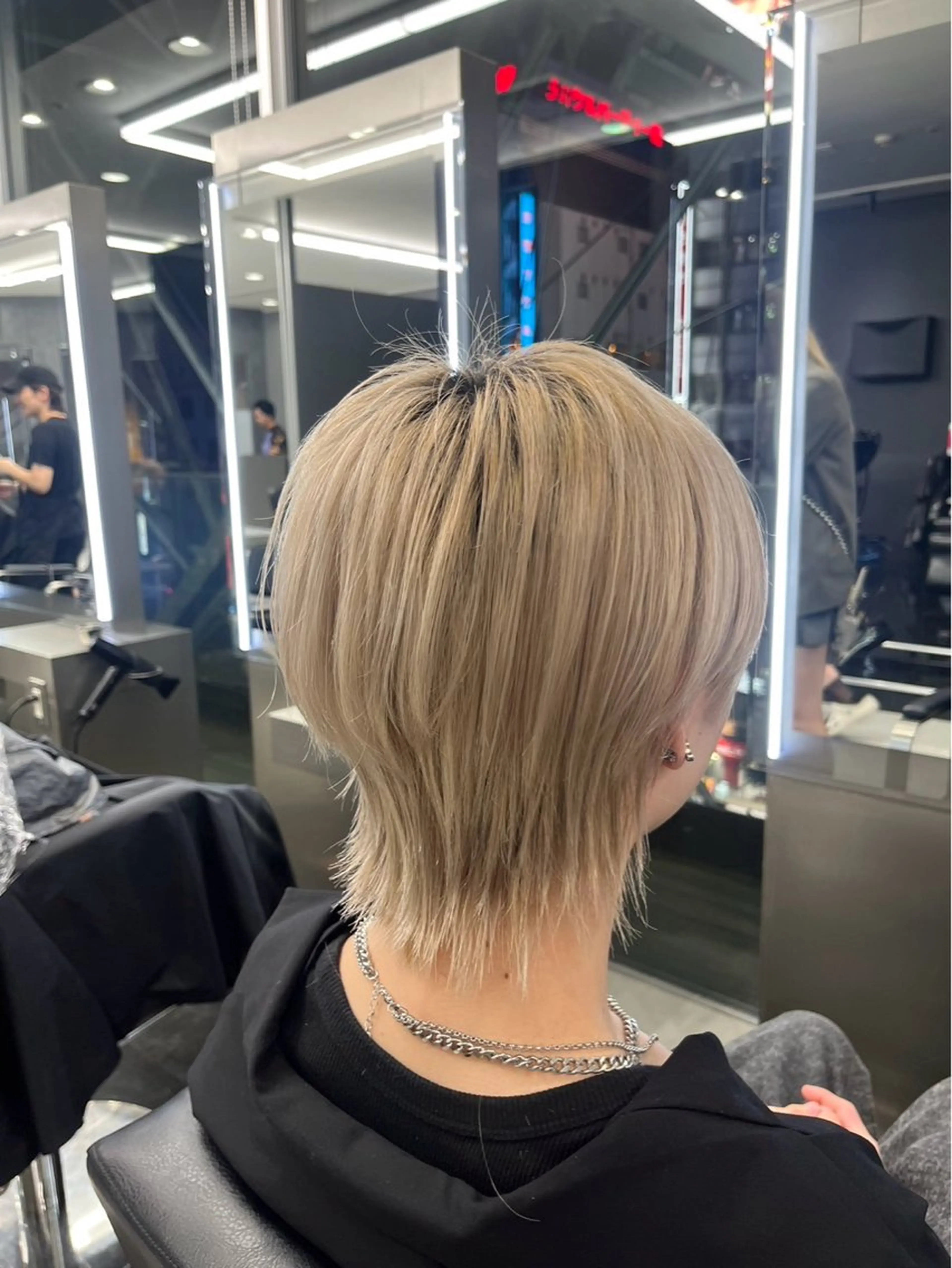 ショート カラー メンズ ハッシュカット/ ミルクティー/ みうのヘアスタイル