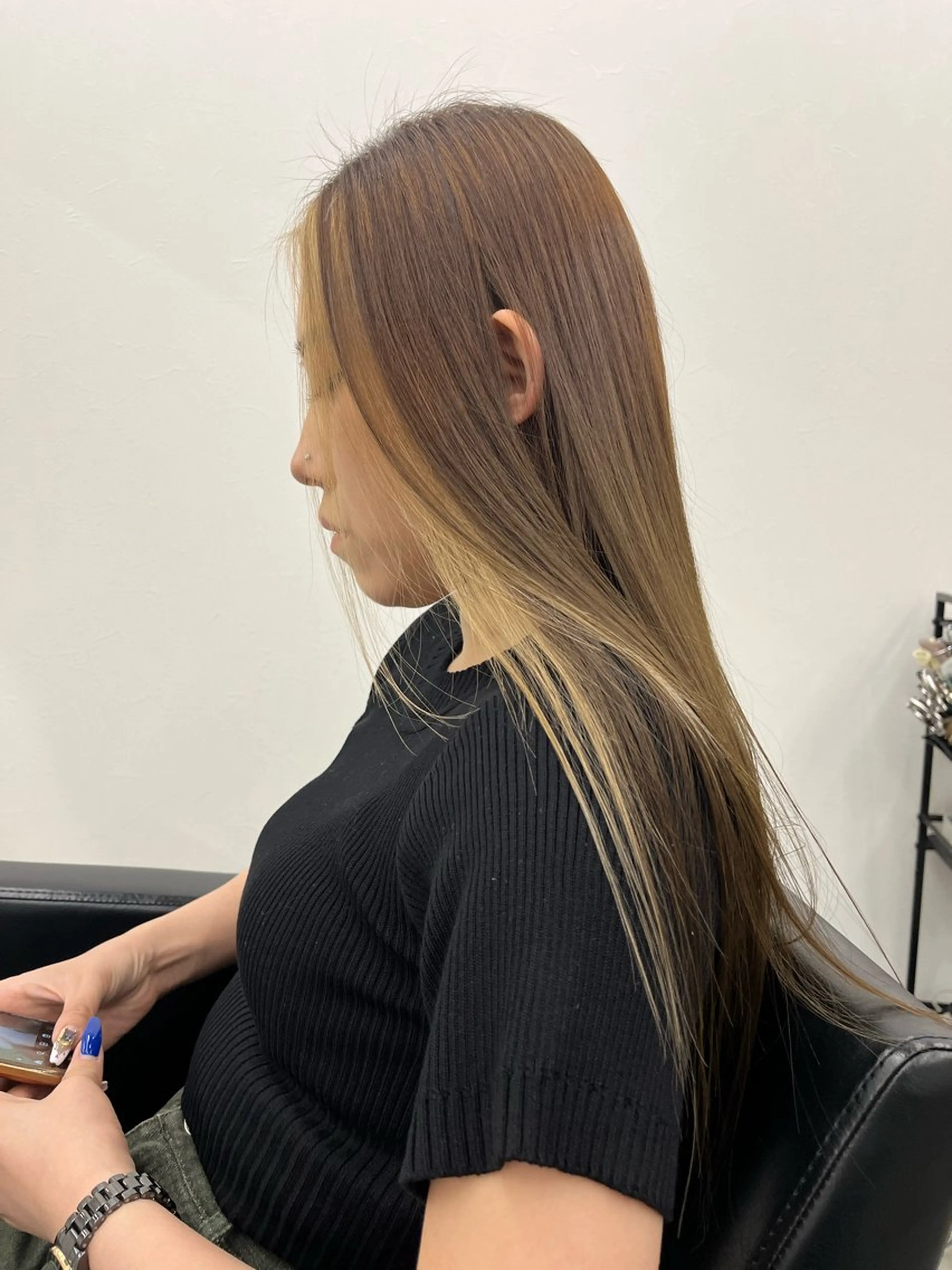 ロング カラー ヘアカラー KEPKA ヤマグチ 天神 今泉のヘアスタイル