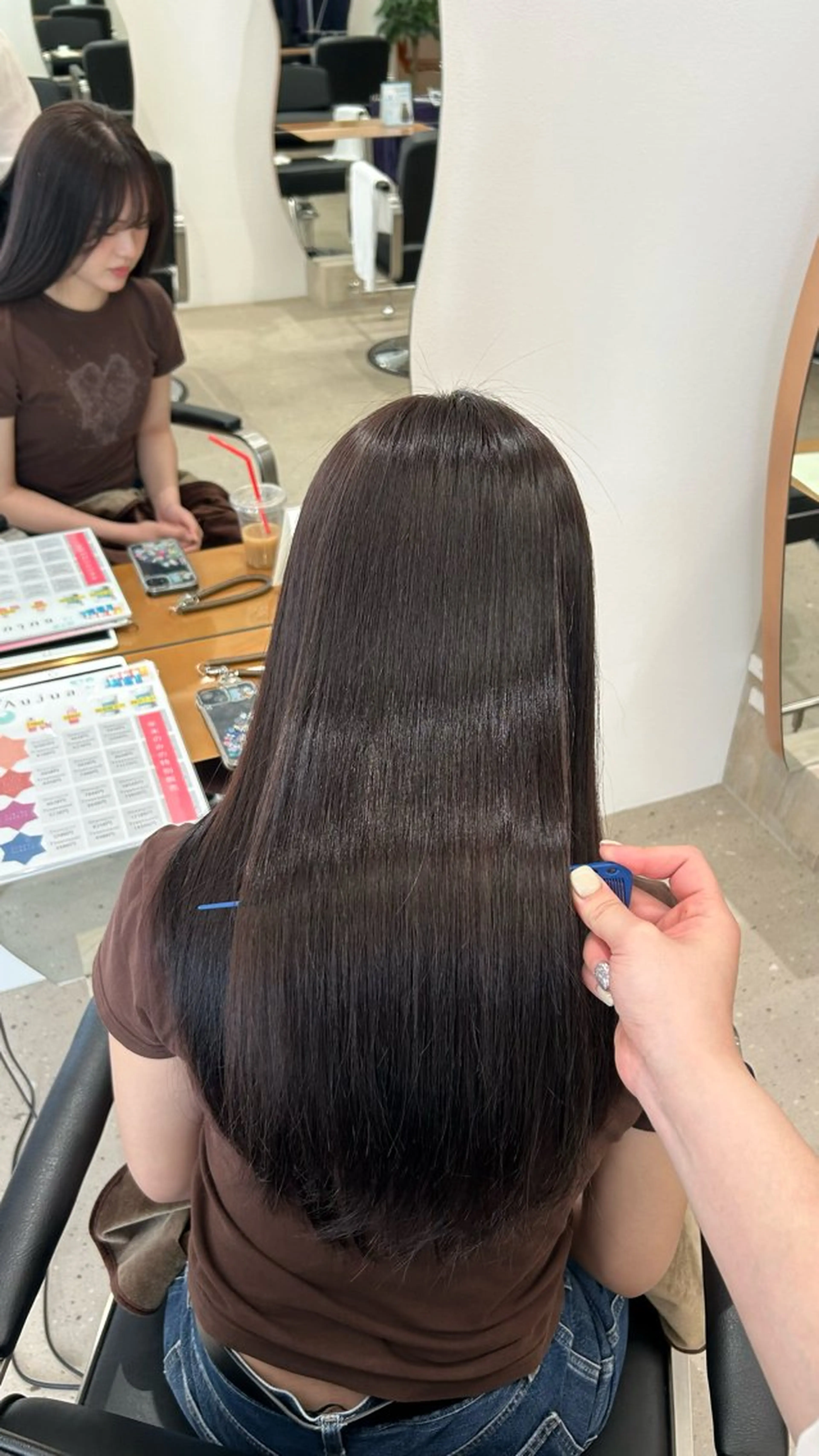 ロング ヘアカラー 縮毛矯正 高橋 芹奈 /梅田 ／茶屋町/髪質改善のヘアスタイル