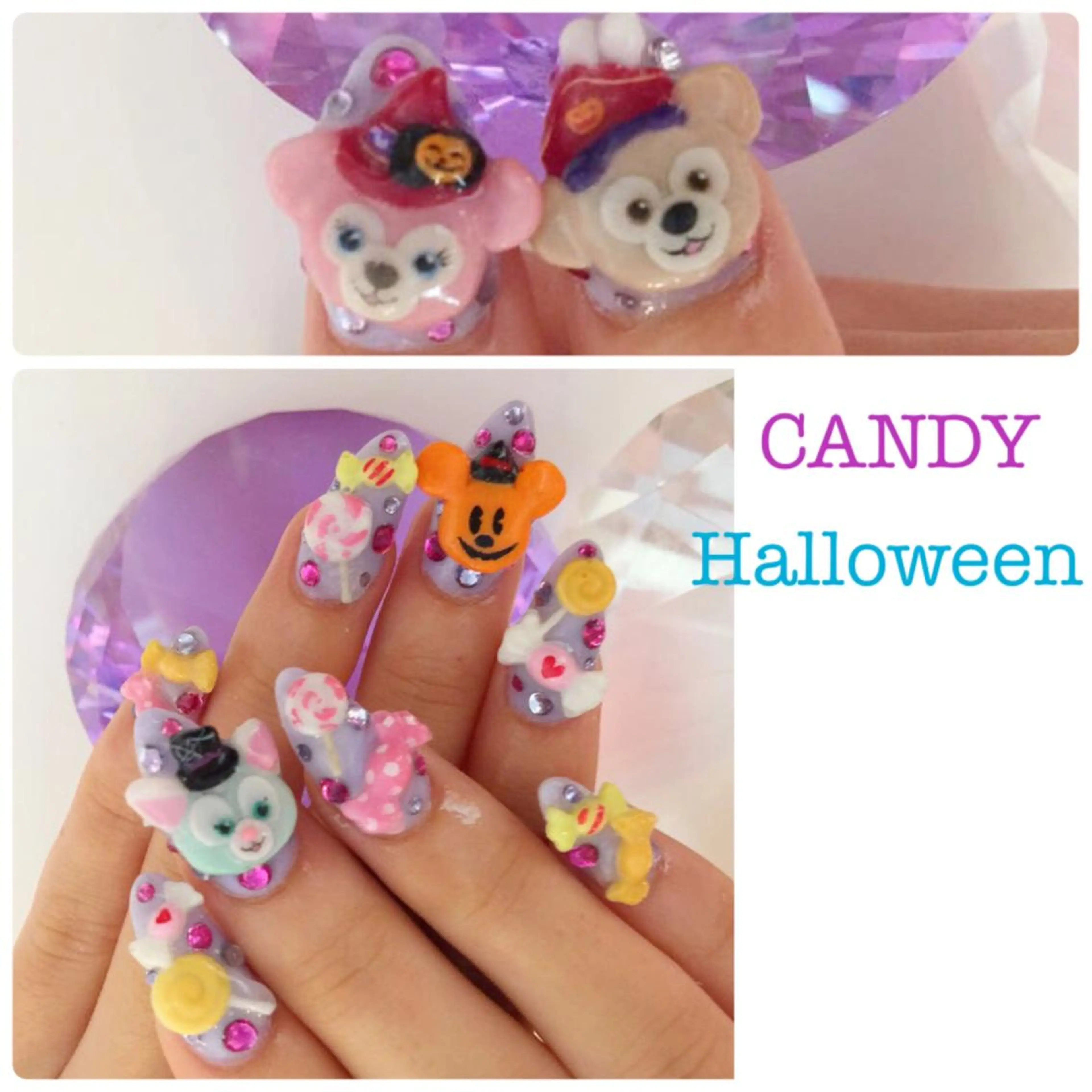 ネイル アートネイル ハロウィン スカルプネイル ネイルチップ YUN 💅のネイルデザイン