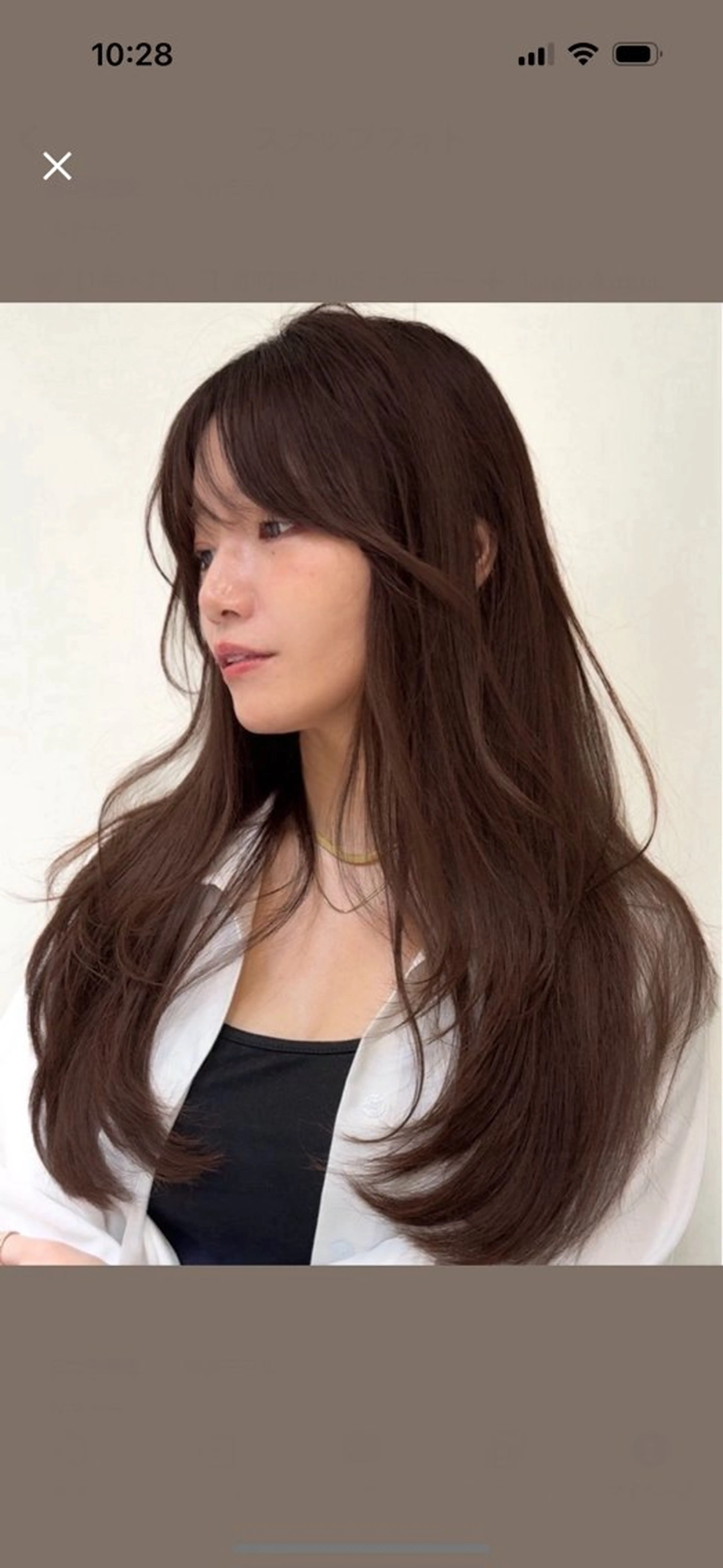 ロング 🎀 うる艶透明感 カラー / 錦糸町のヘアスタイル