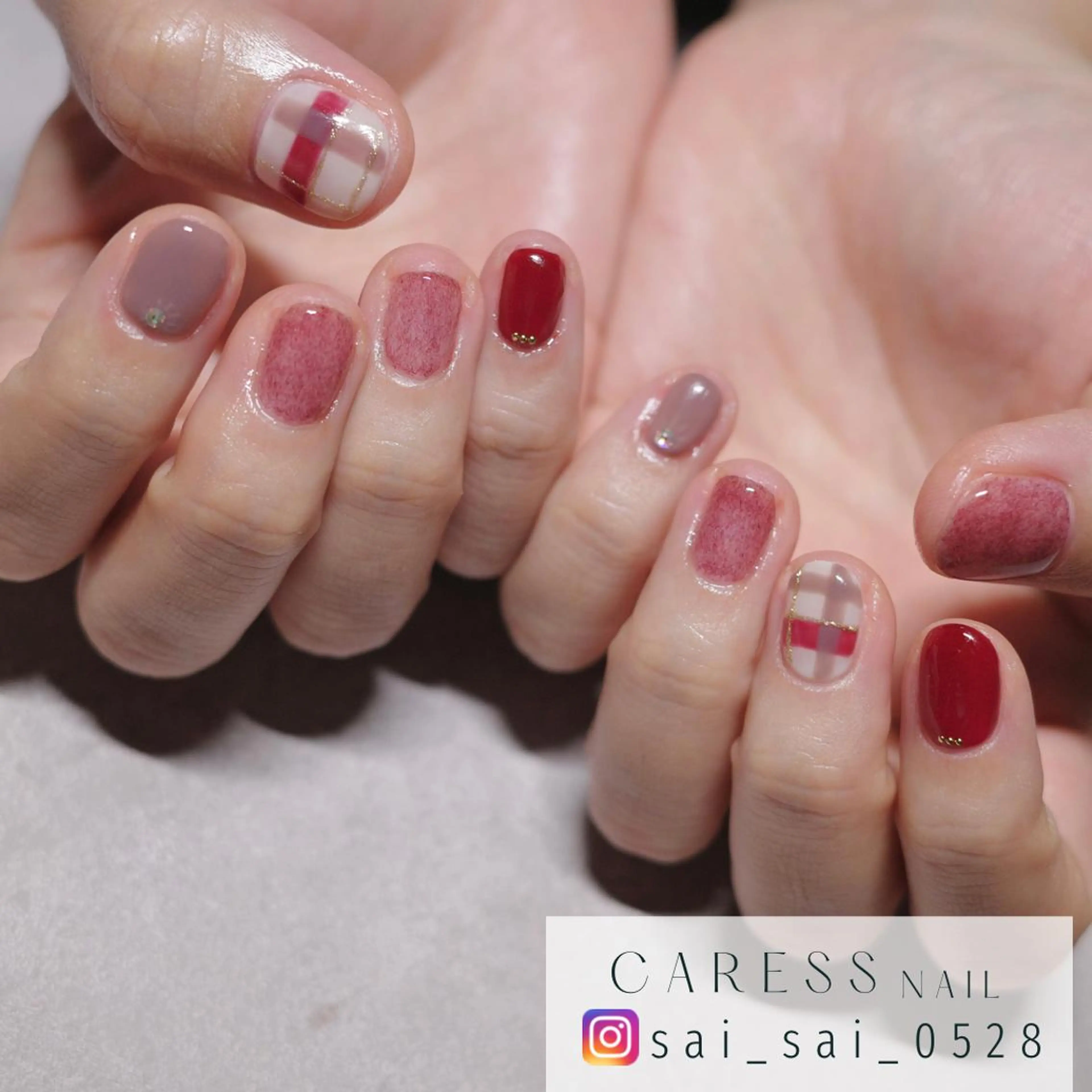 ネイル caress nail カレスネイル 代々木上原所属・カレスネイル さいのネイルデザイン