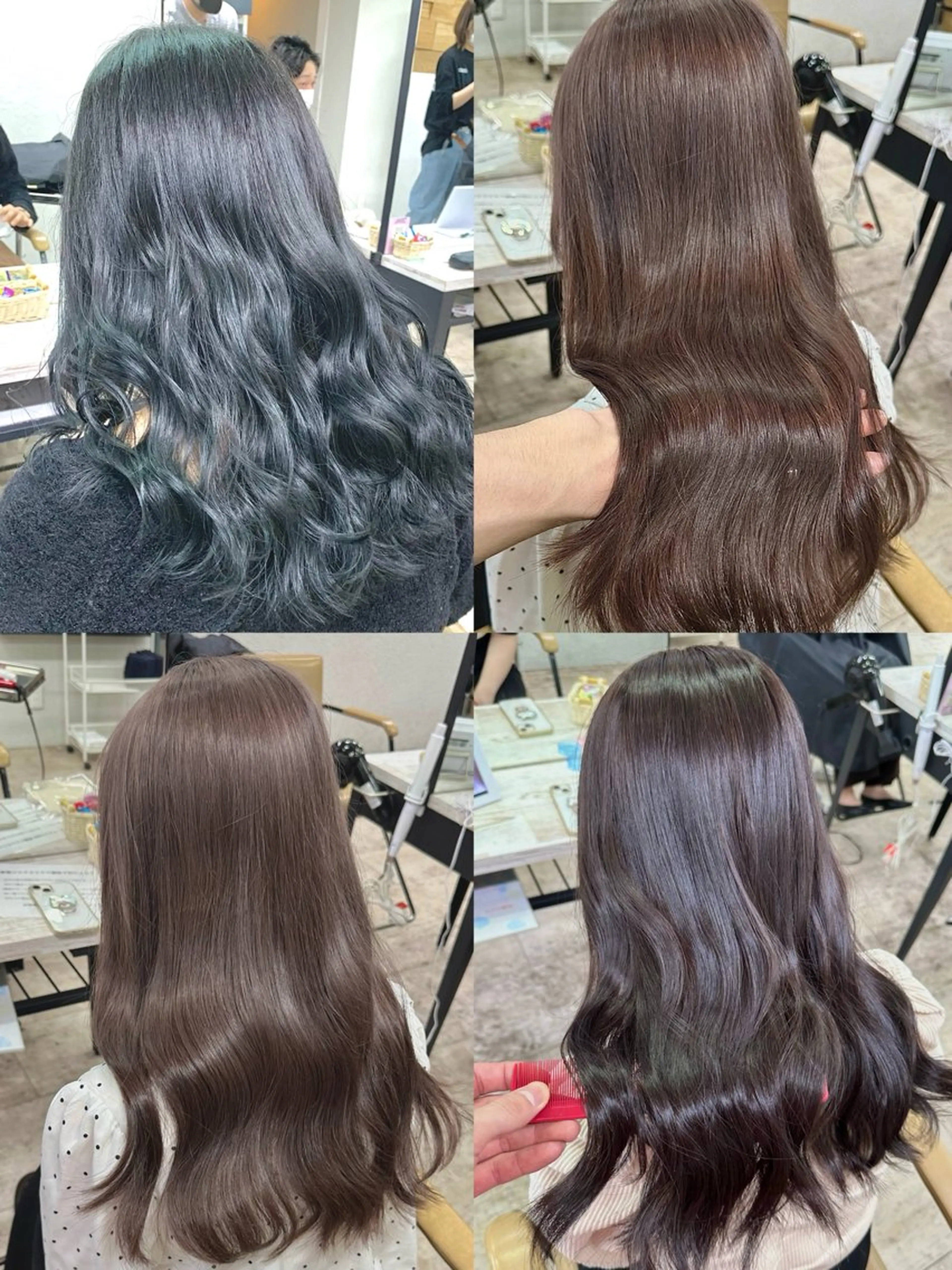 ロング カラー カット ヘアカラー トリートメント 🦄ハイトーンカラー 🦄まるおしょうのヘアスタイル