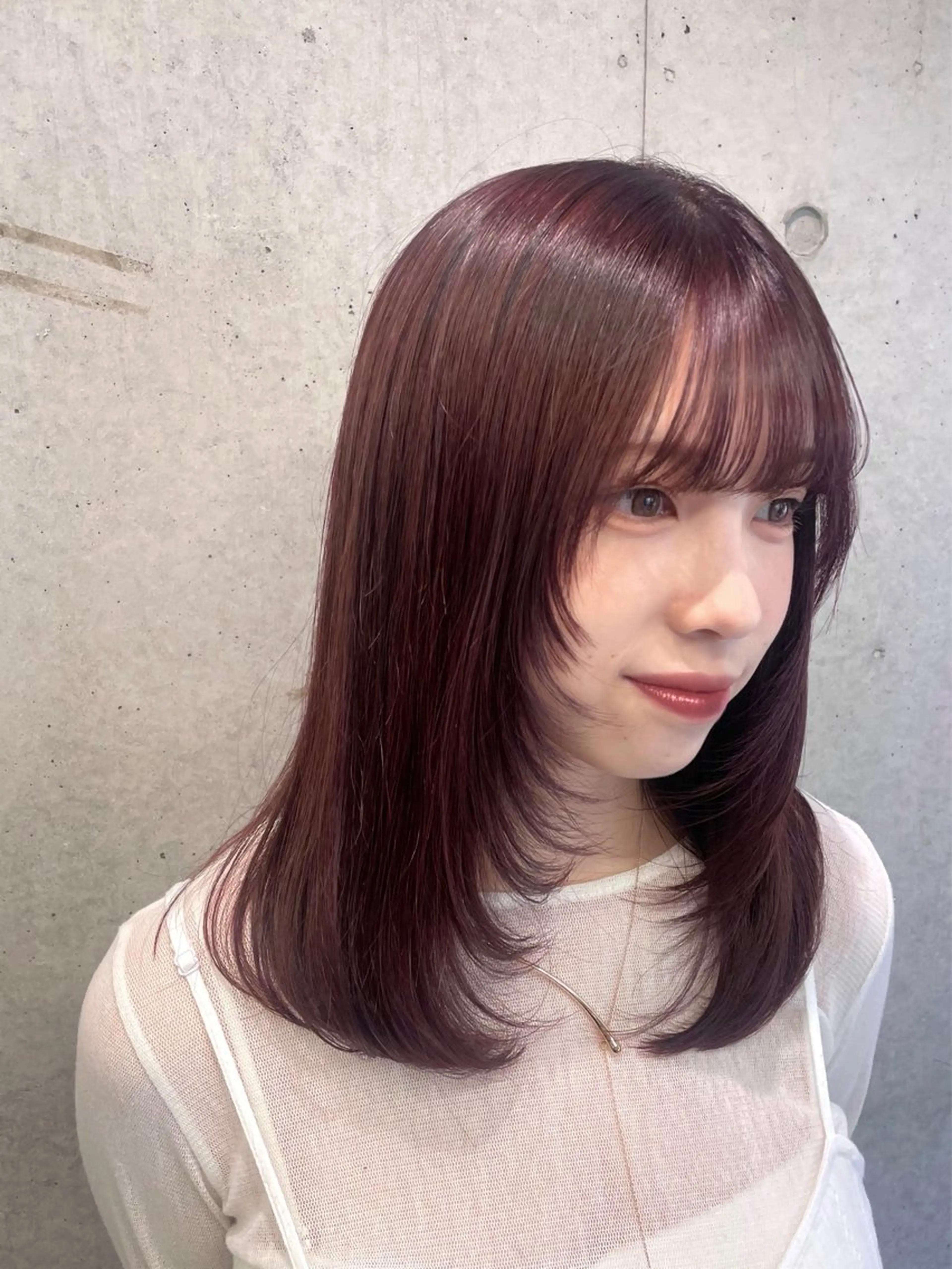 セミロング カラー clam. yuu🦩のヘアスタイル