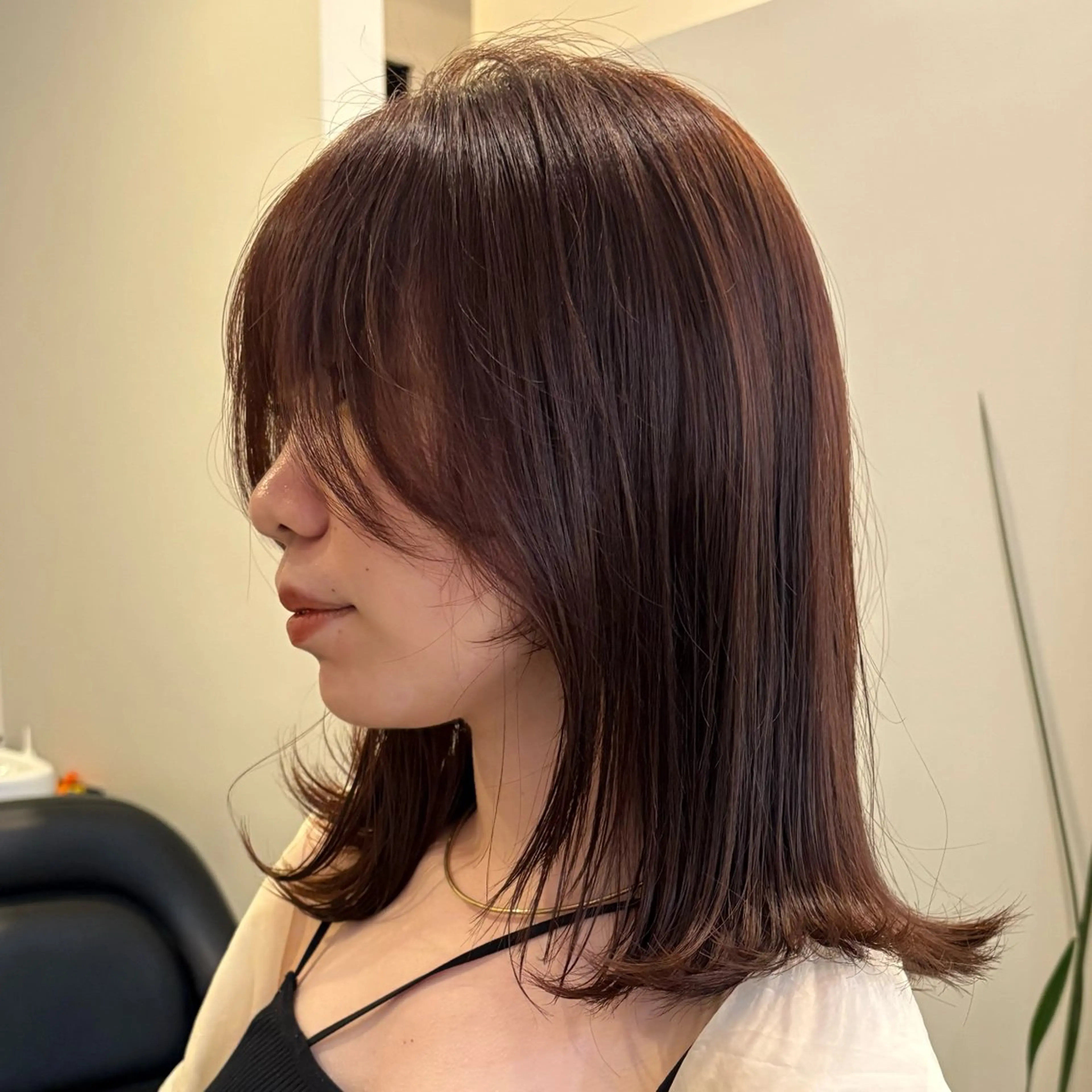 ミディアム ヘアカラー ハイトーン指名No. 1/レイヤー/みさきのヘアスタイル