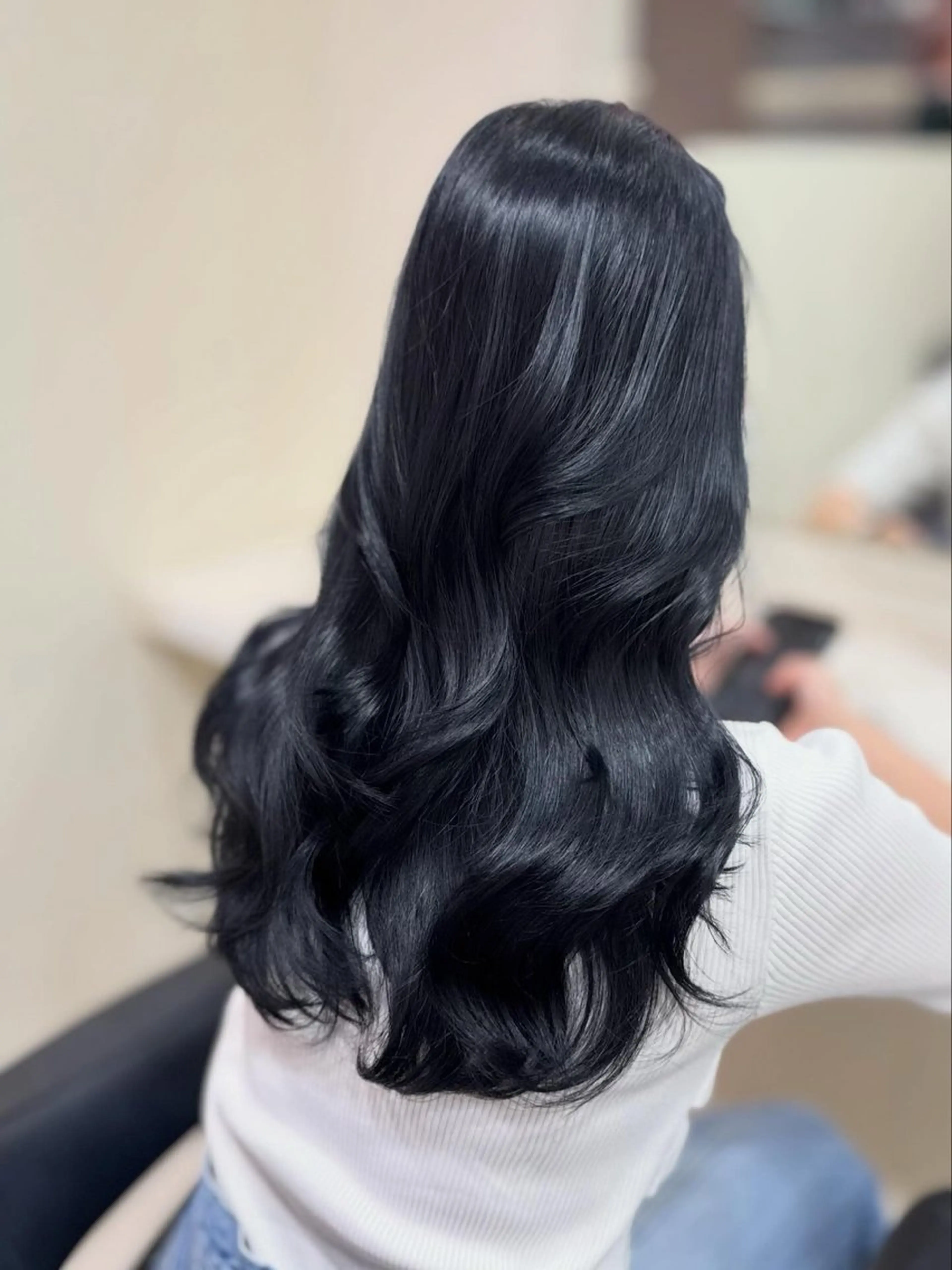カラー ブルーカラー ネイビーカラー ヘアカラー 💎寒色💎 HARUKAのヘアスタイル