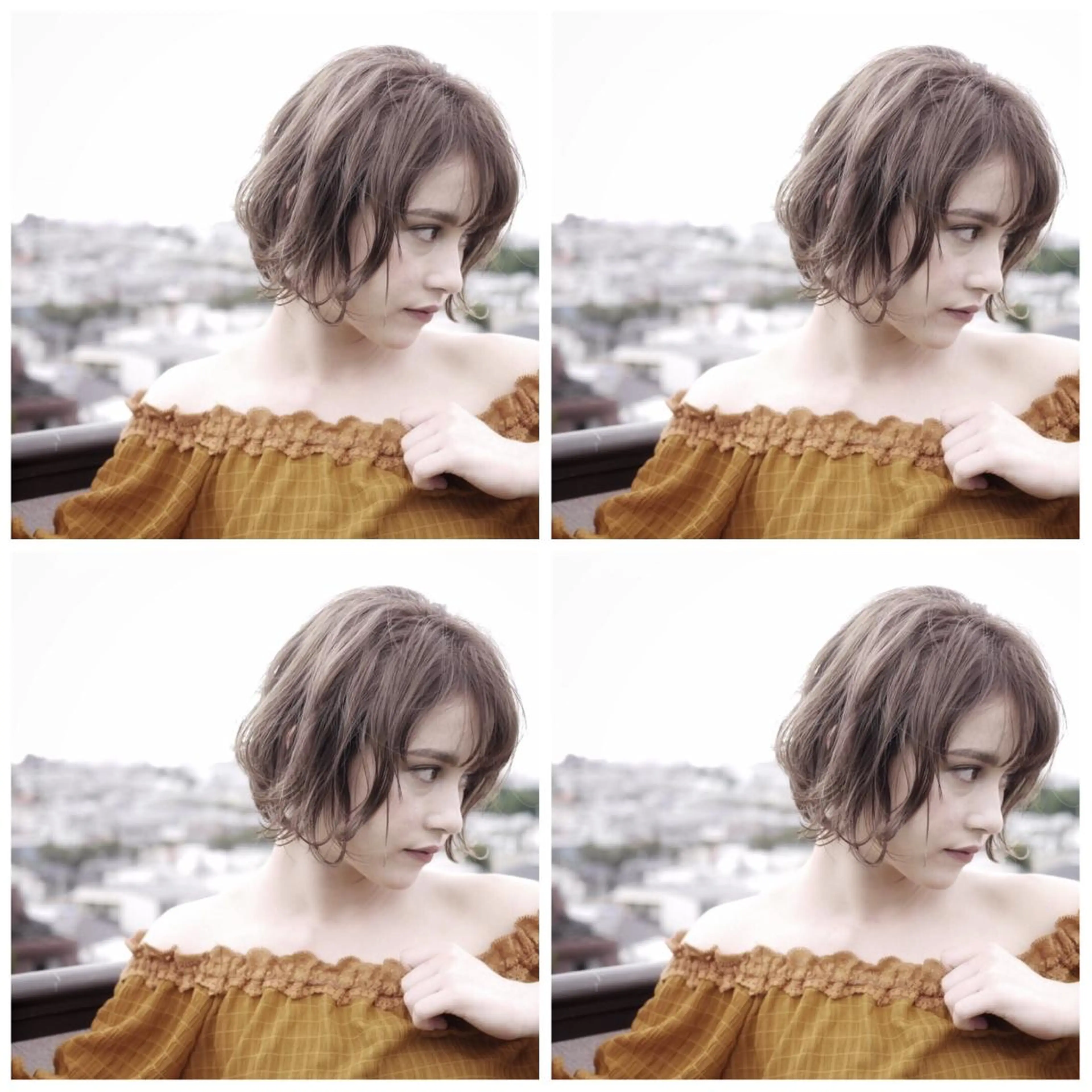 ミディアム ミディアムパーマ 圧倒的美髪ストレート ツダケイタロウのヘアスタイル